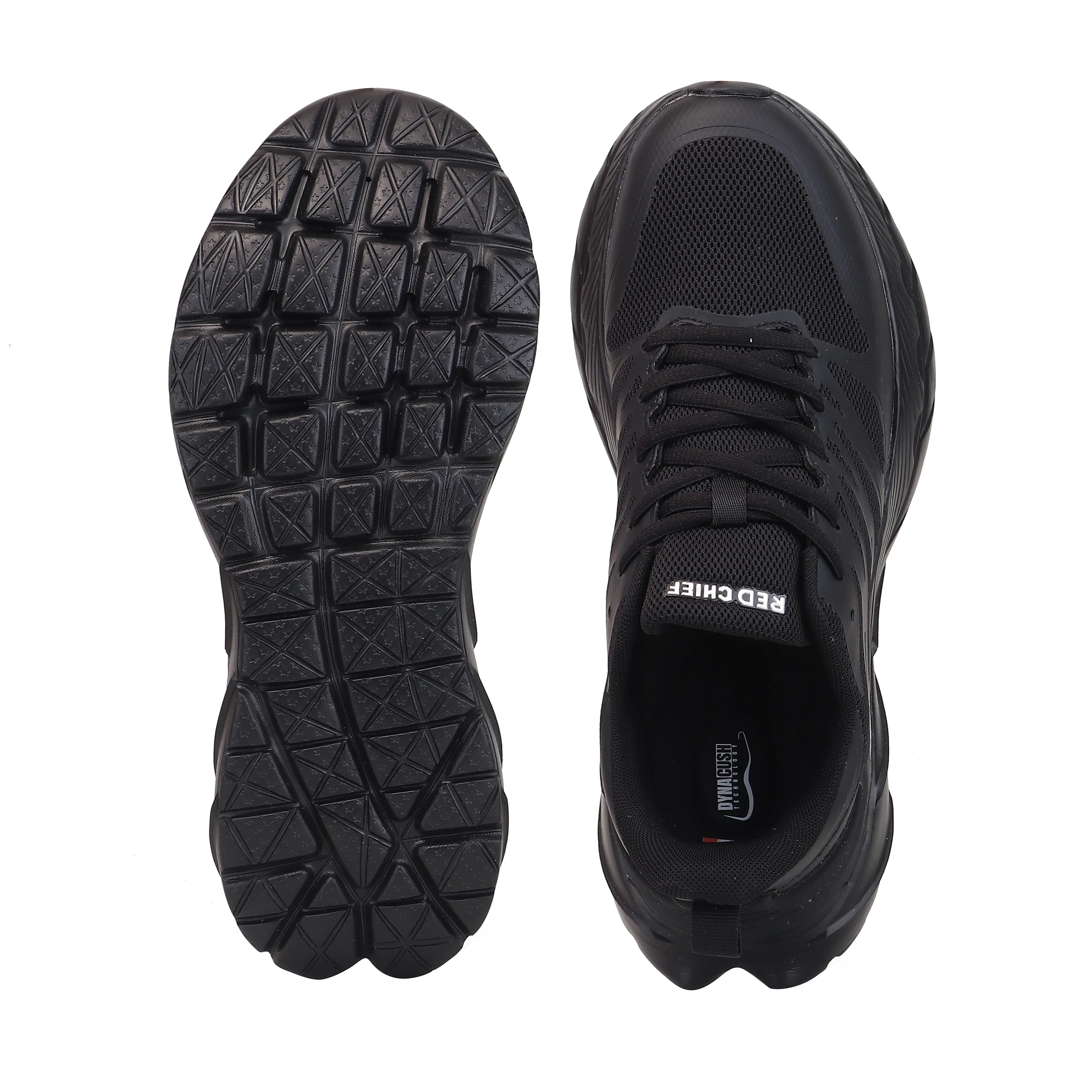 Red Chief Sports Black Running Shoes for Men R1737 001 - Image 9