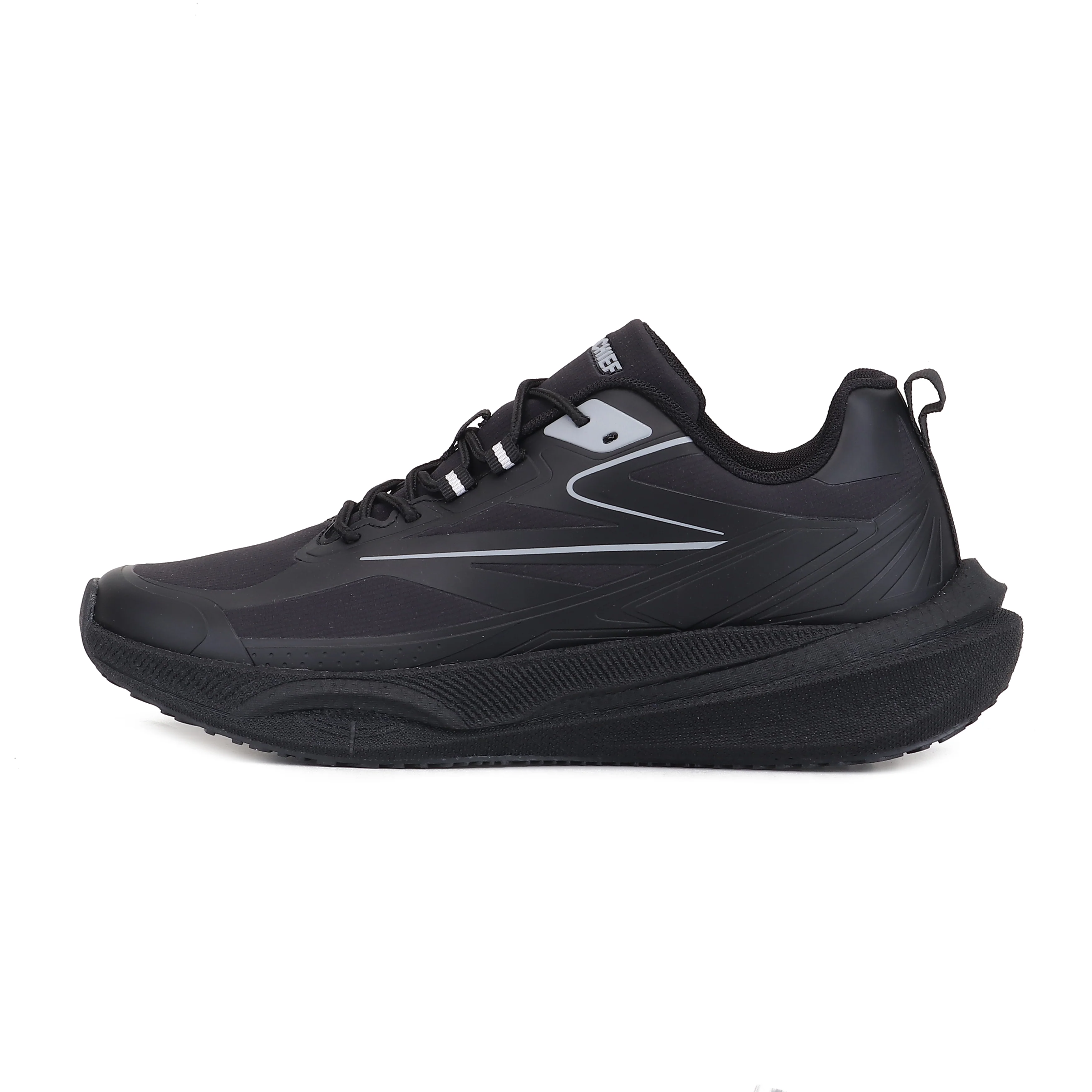 Red Chief Sports Black Running Shoes for Men R1740 001 - Image 3