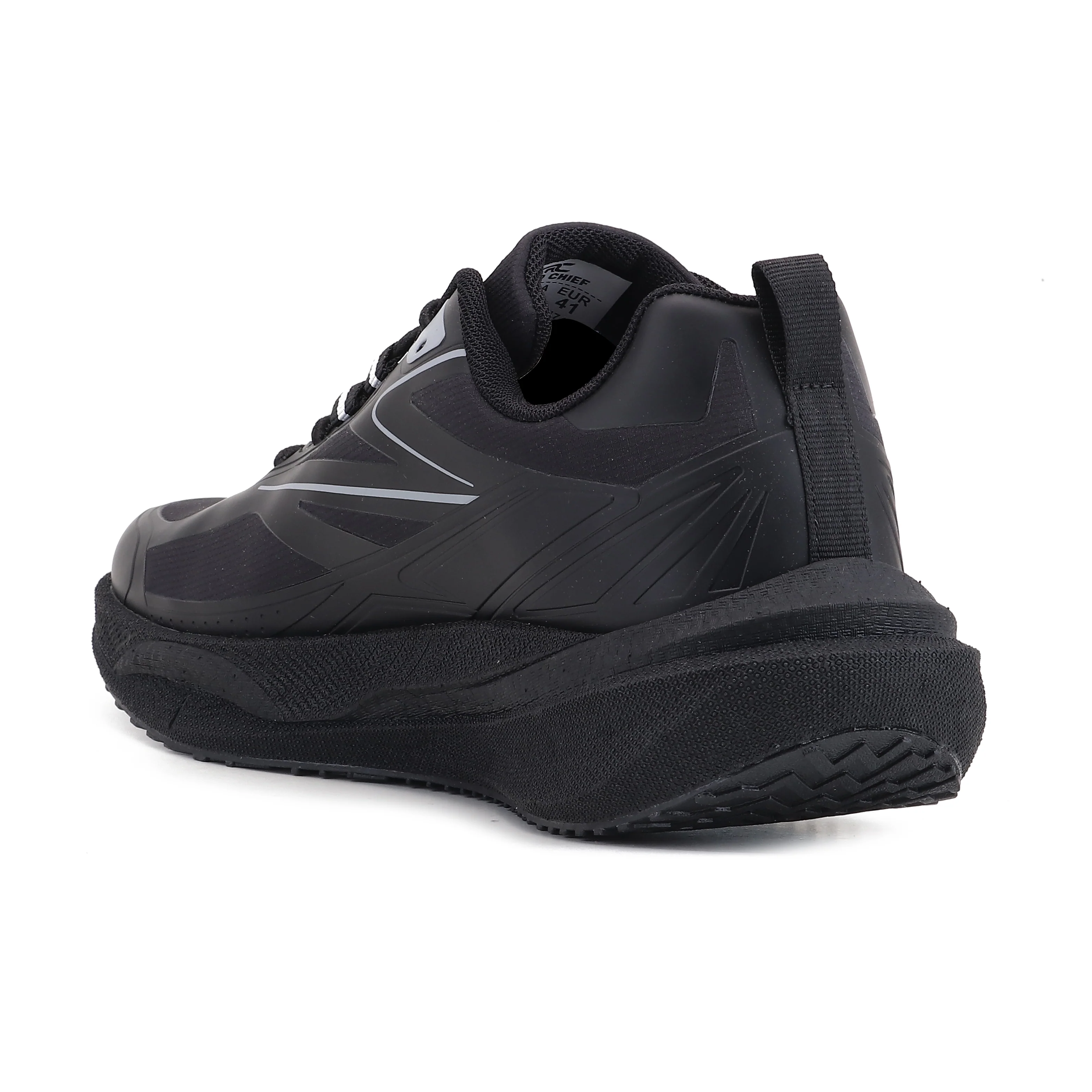 Red Chief Sports Black Running Shoes for Men R1740 001 - Image 5
