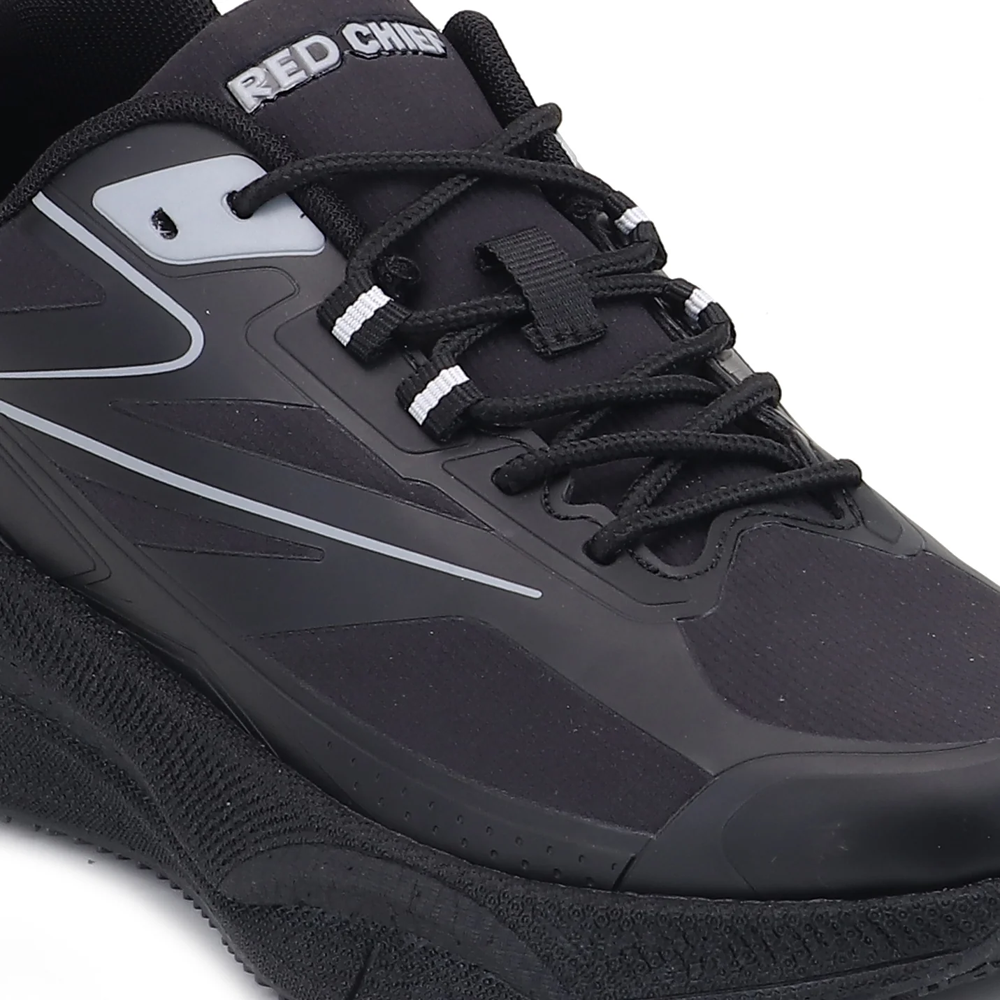 Red Chief Sports Black Running Shoes for Men R1740 001 - Image 6