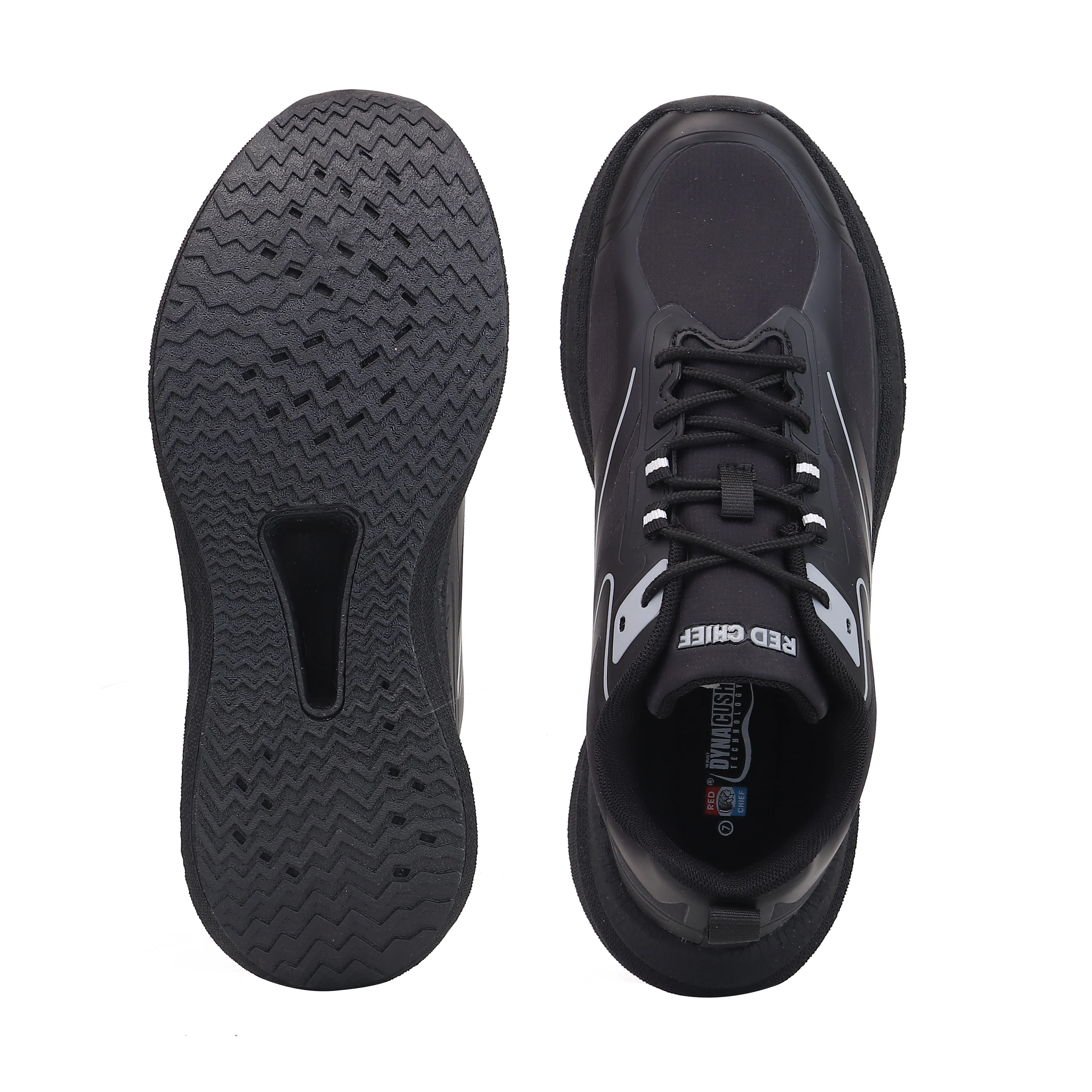 Red Chief Sports Black Running Shoes for Men R1740 001 - Image 9