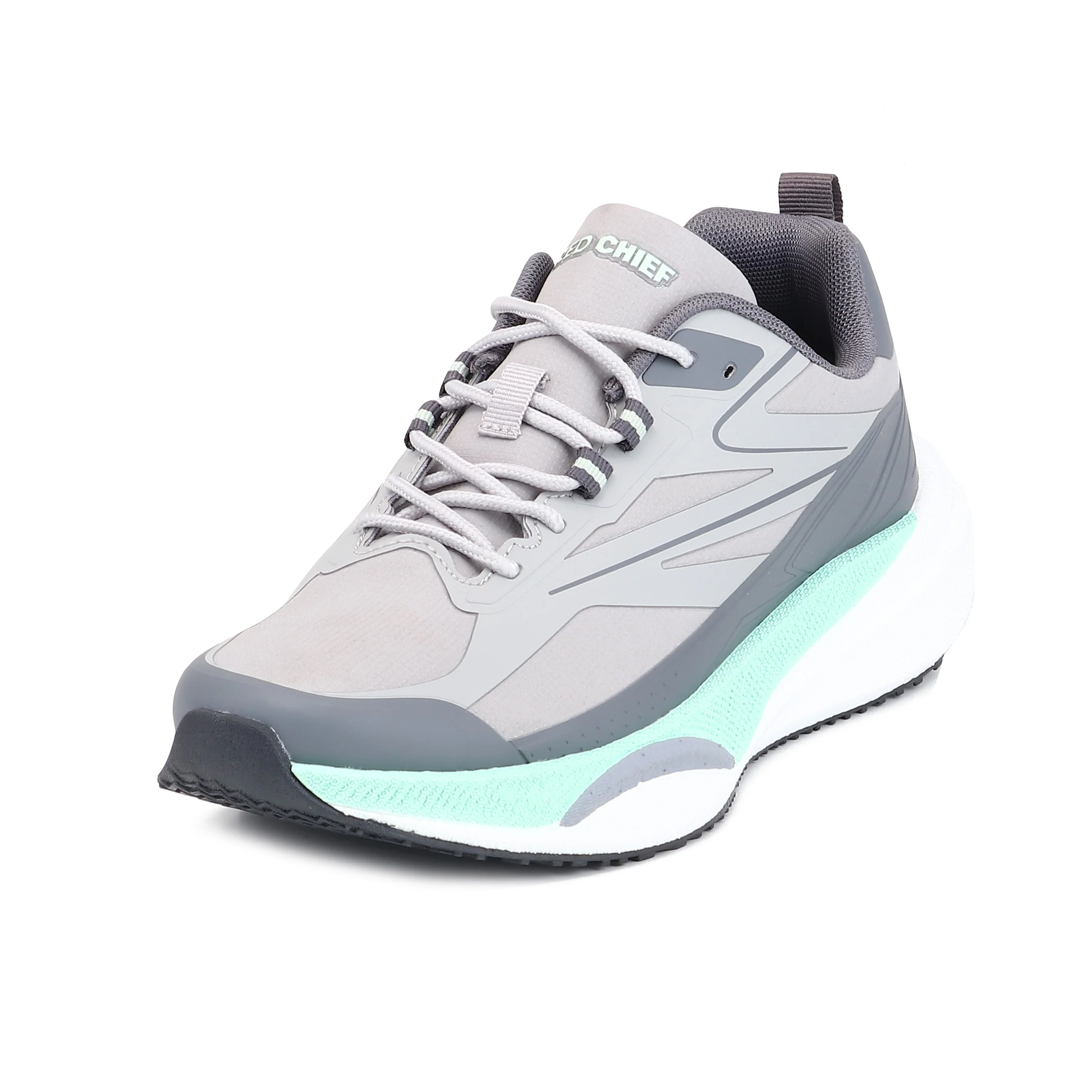 Red Chief Sports Grey-White Running Shoes for Men R1740 CD09 - Image 8