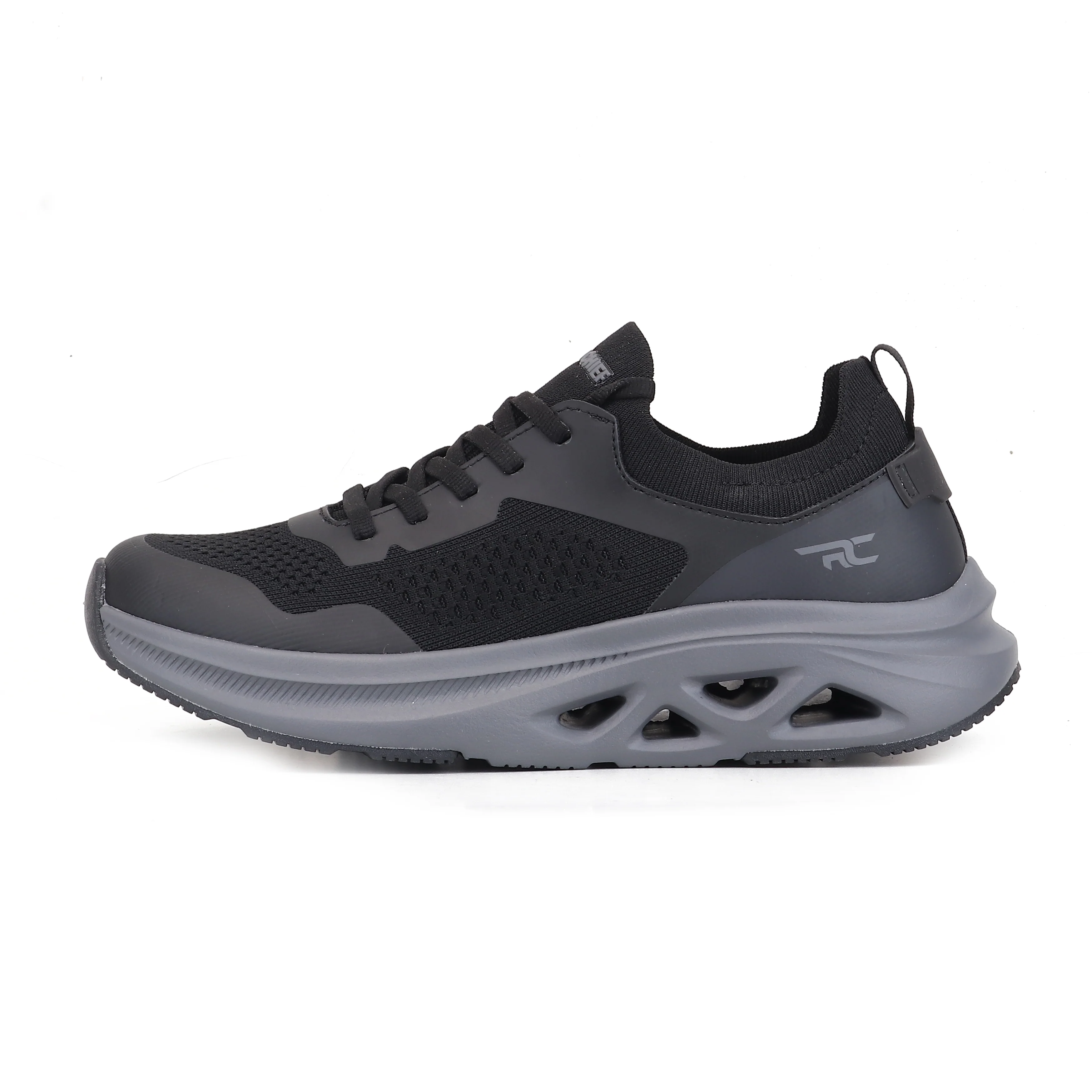 Red Chief Sports Black-Grey Running Shoes for Men R1742 F020 - Image 3