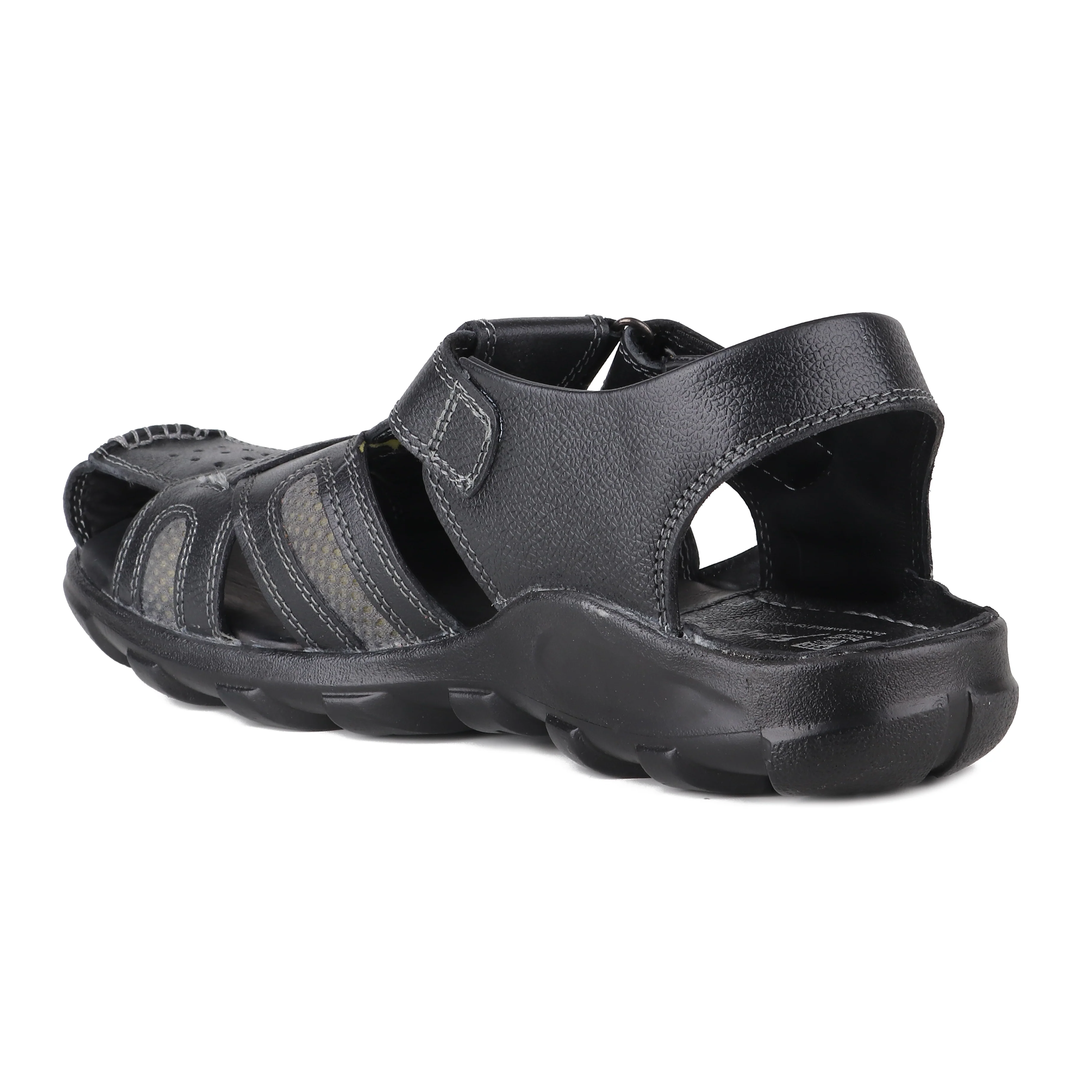 Red Chief Black Sandal for Men RC0317 045 - Image 6