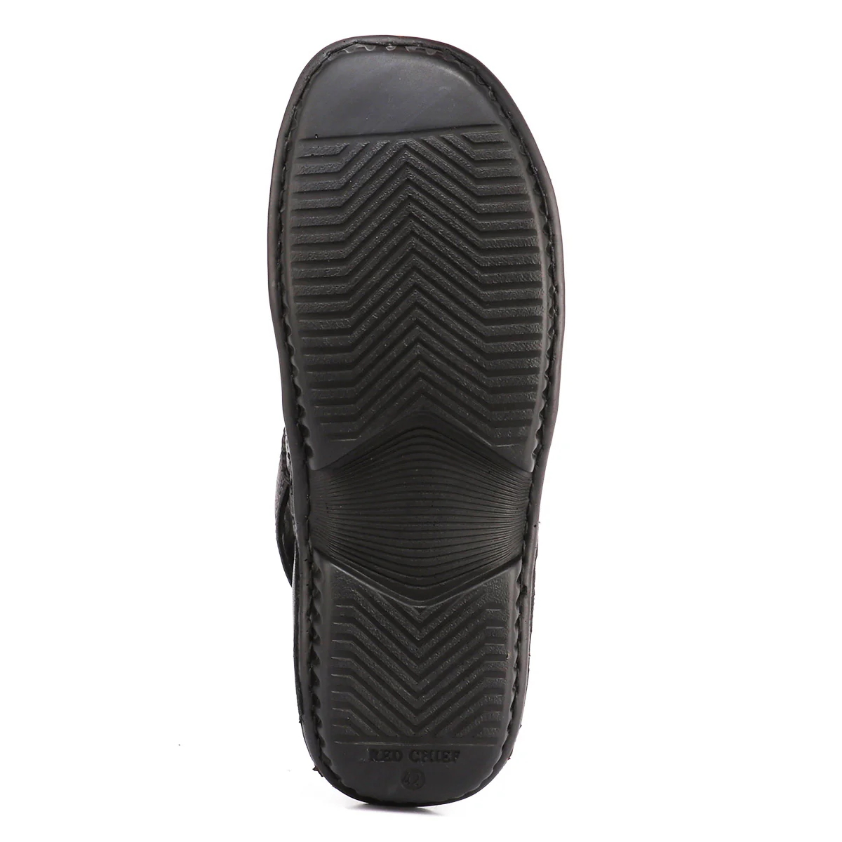 Red Chief Black Sandal for Men RC247N 001 - Image 4