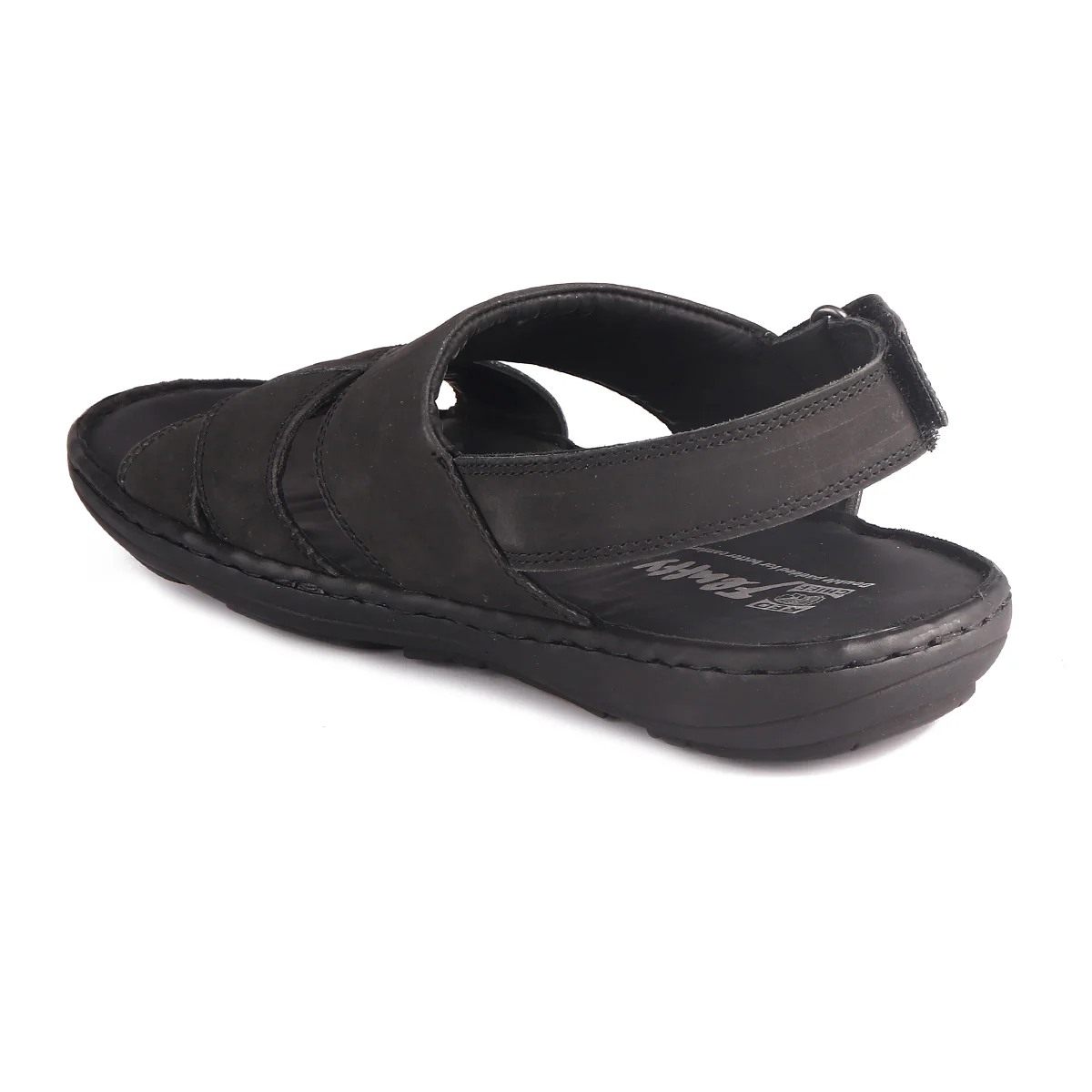 Red Chief Black Sandal for Men RC3790 001 - Image 5
