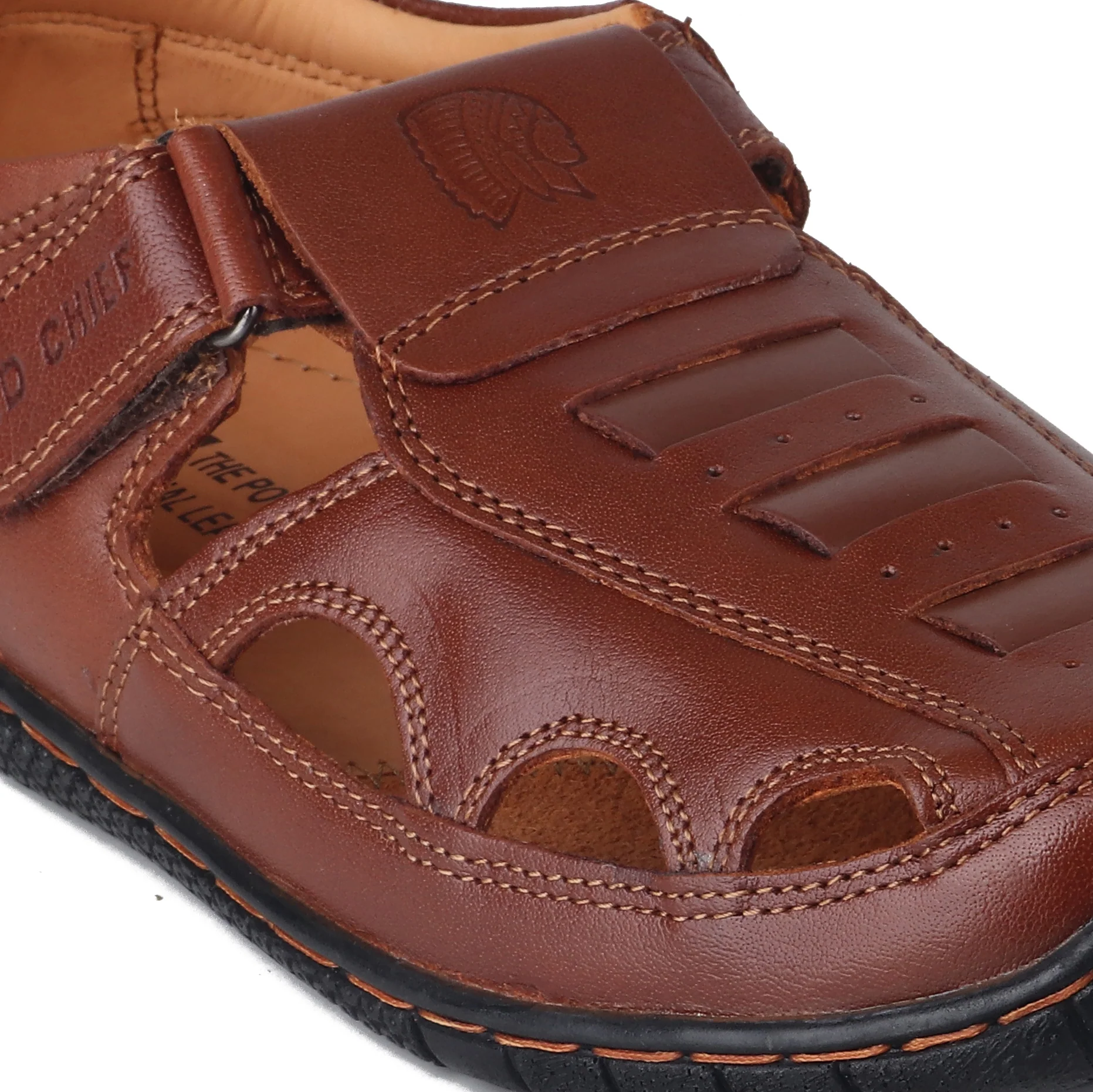 Red Chief Tan Sandal for Men RC547 287 - Image 7
