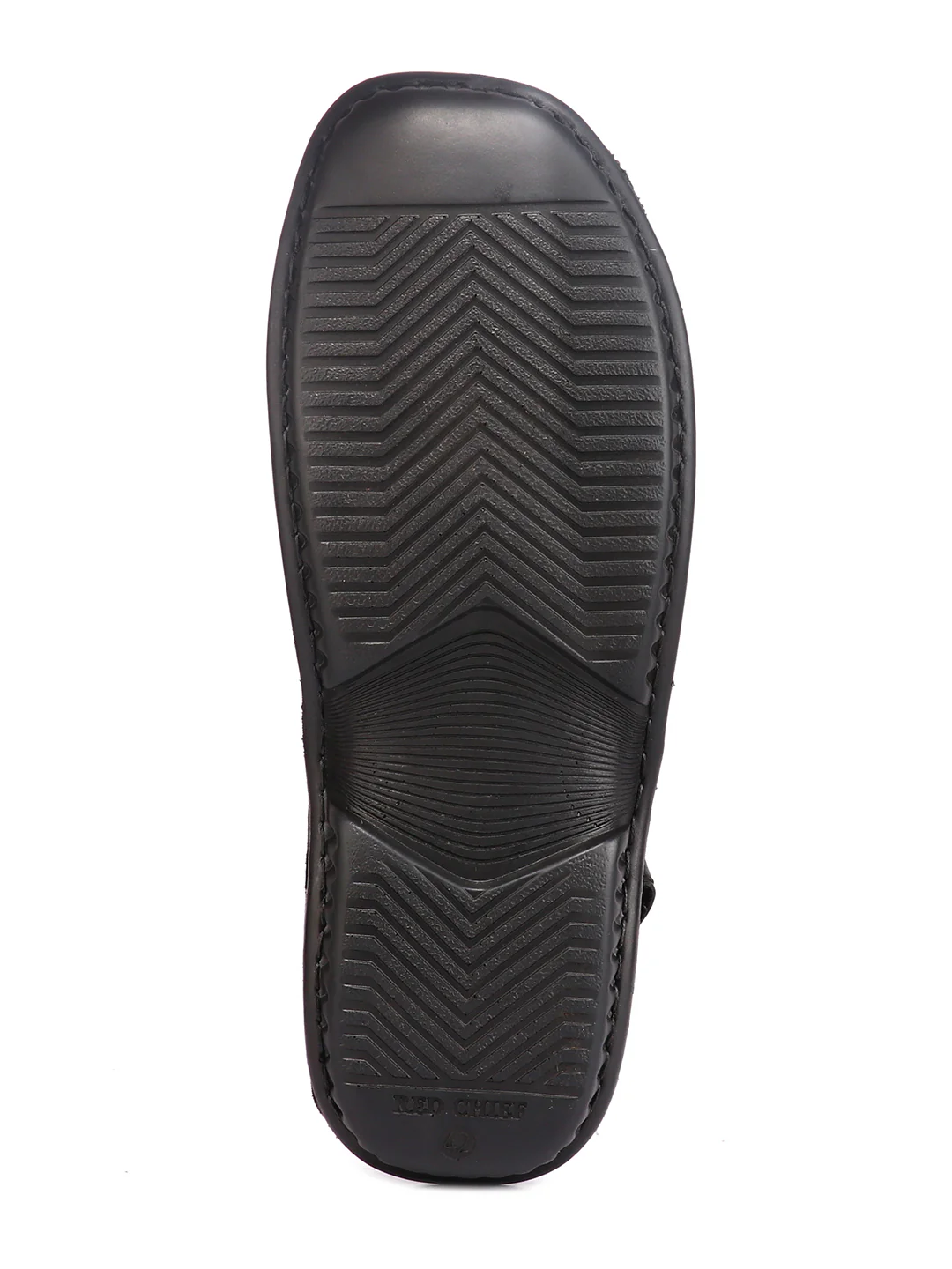 Red Chief Black Sandal for Men RC7018 001 - Image 4
