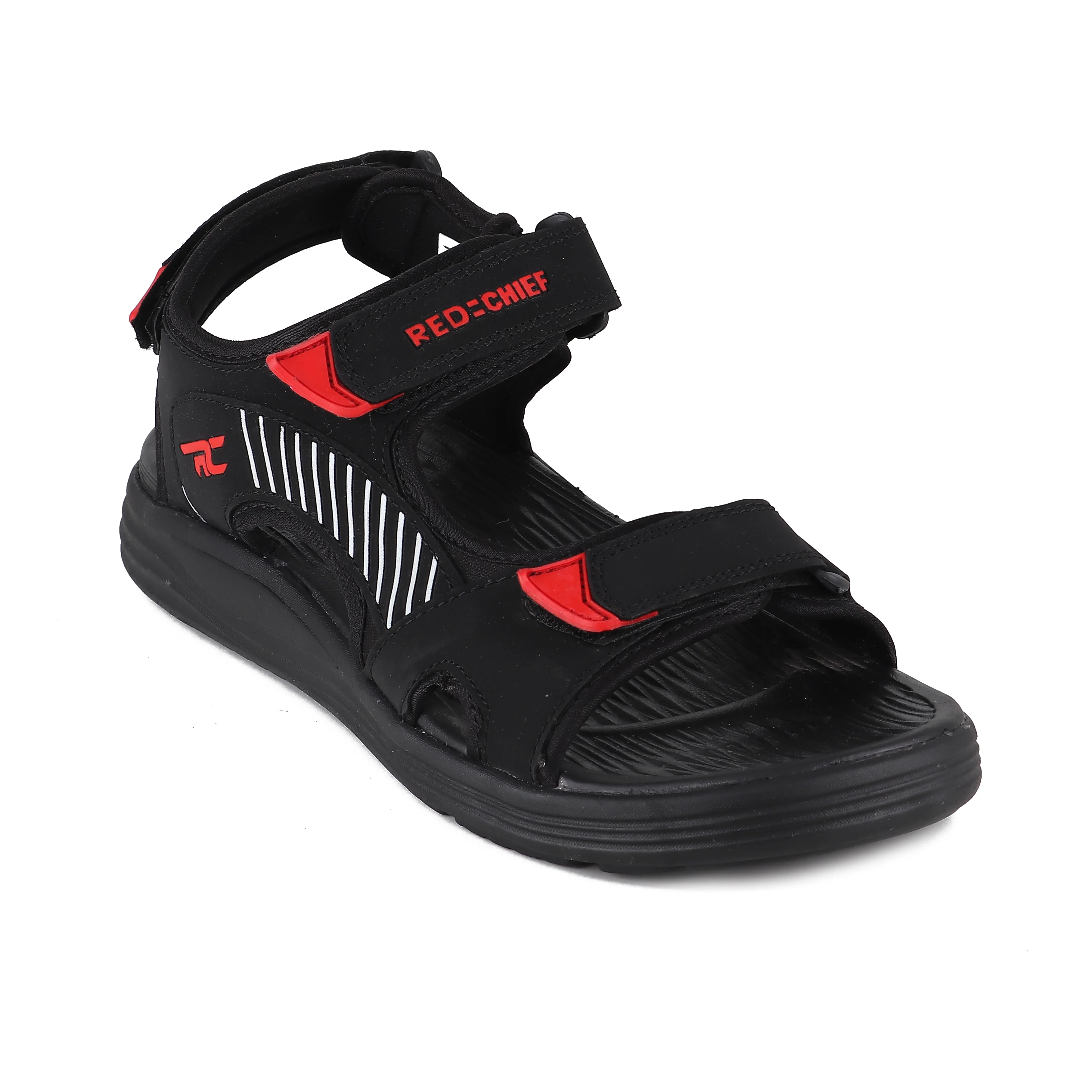 Red Chief Blk-Red Sandal for Men SM801 245 - Image 6