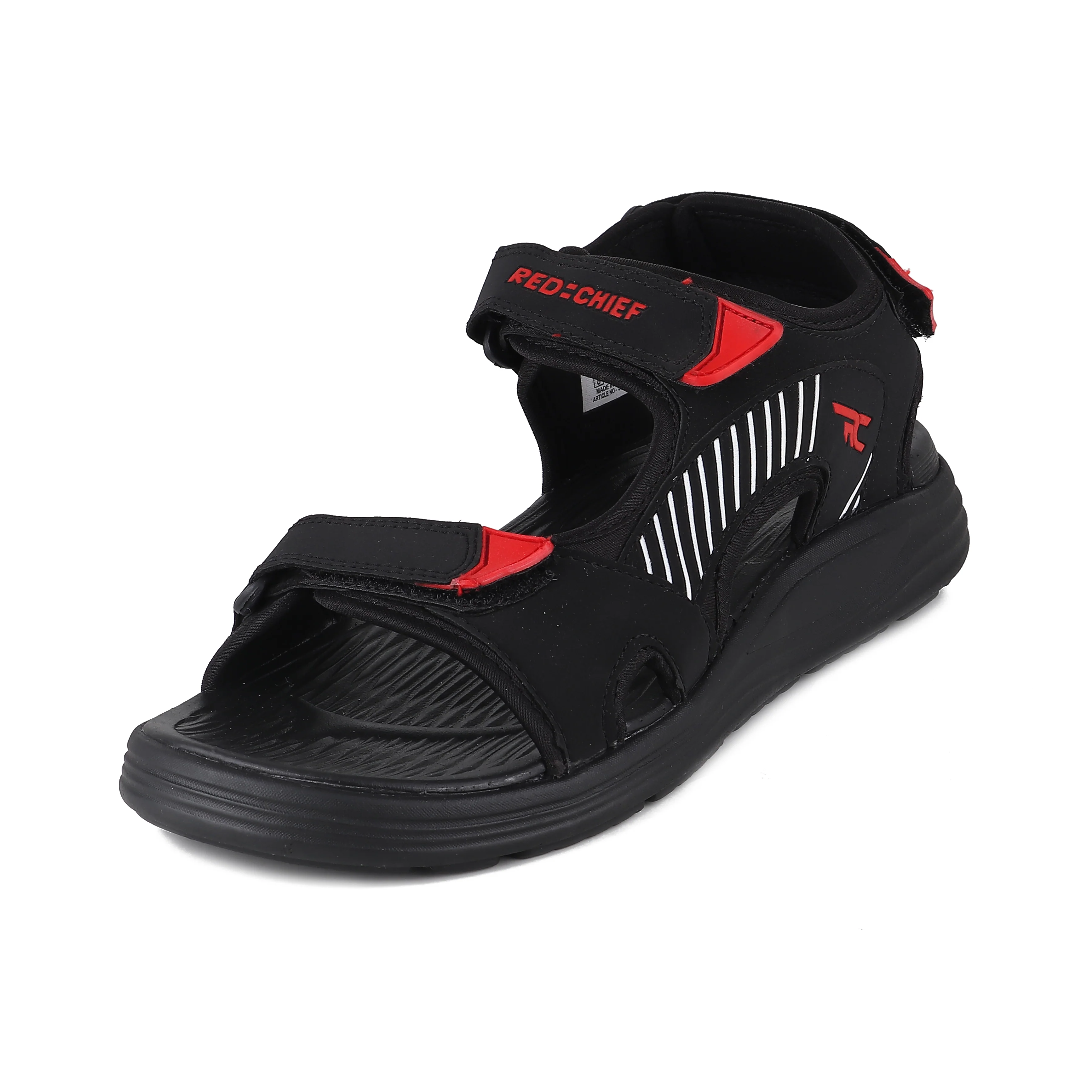Red Chief Blk-Red Sandal for Men SM801 245 - Image 7