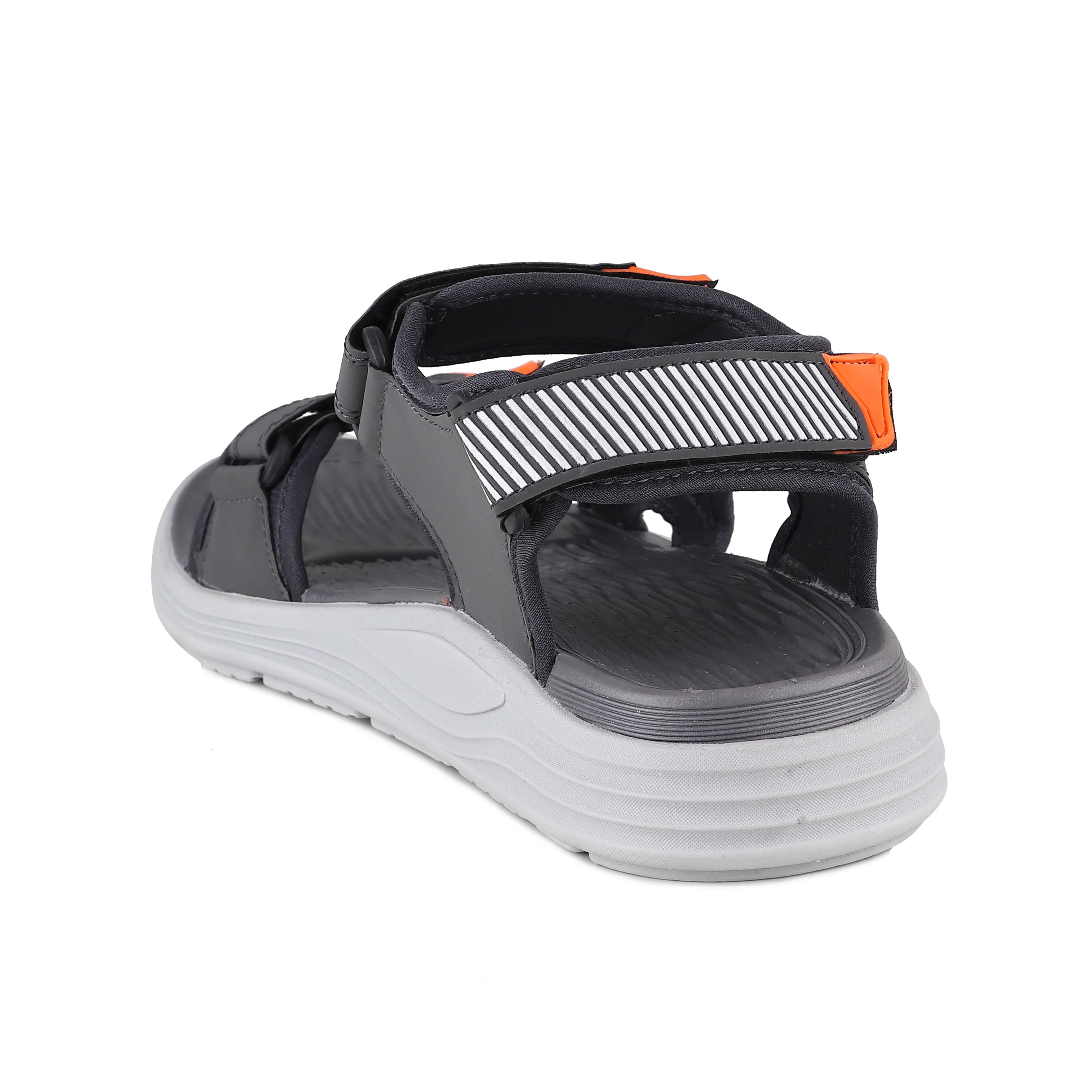 Red Chief Black-Grey Sandal for Men SM801 C1336 - Image 5