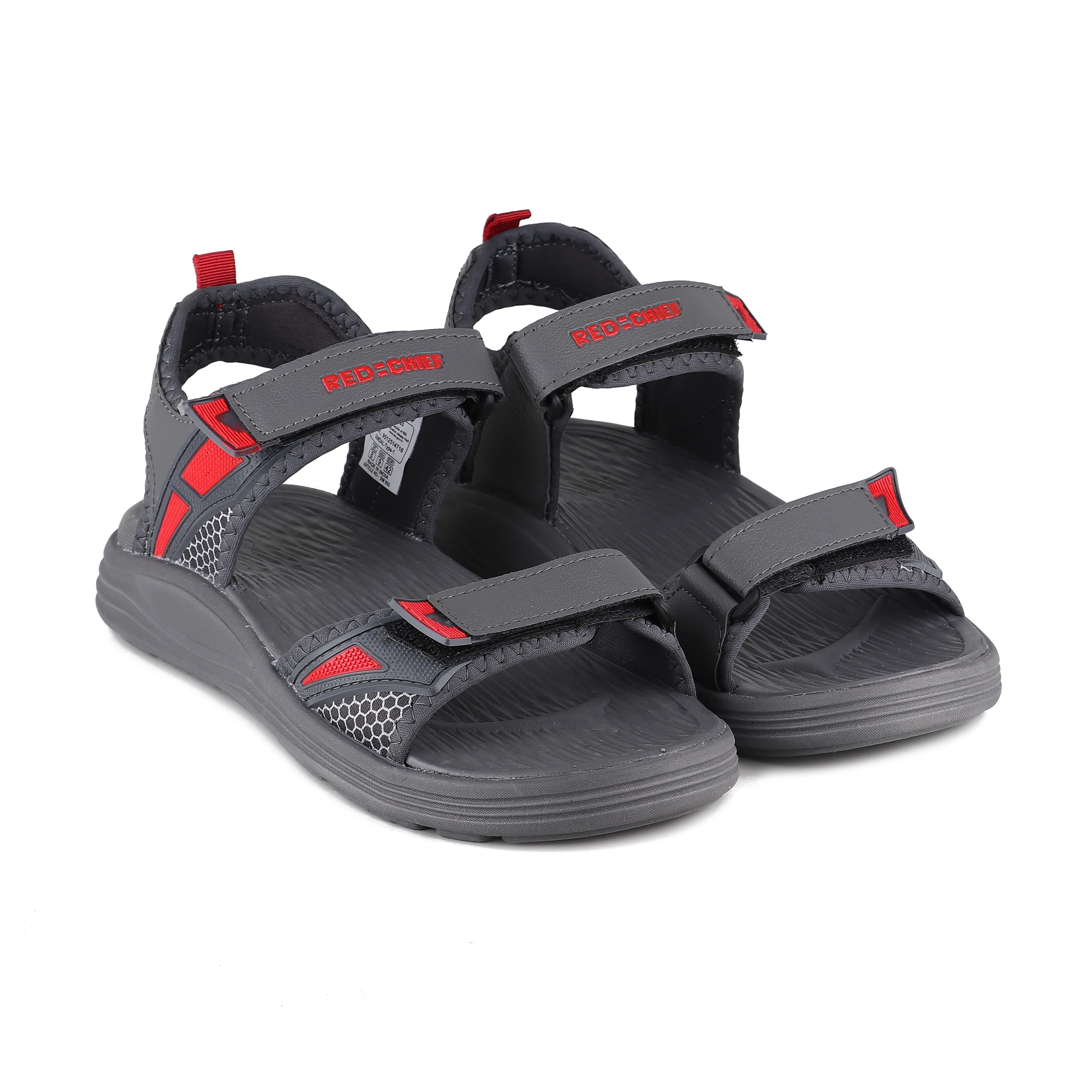 Red Chief Grey Sandal for Men SM802 174 - Image 4