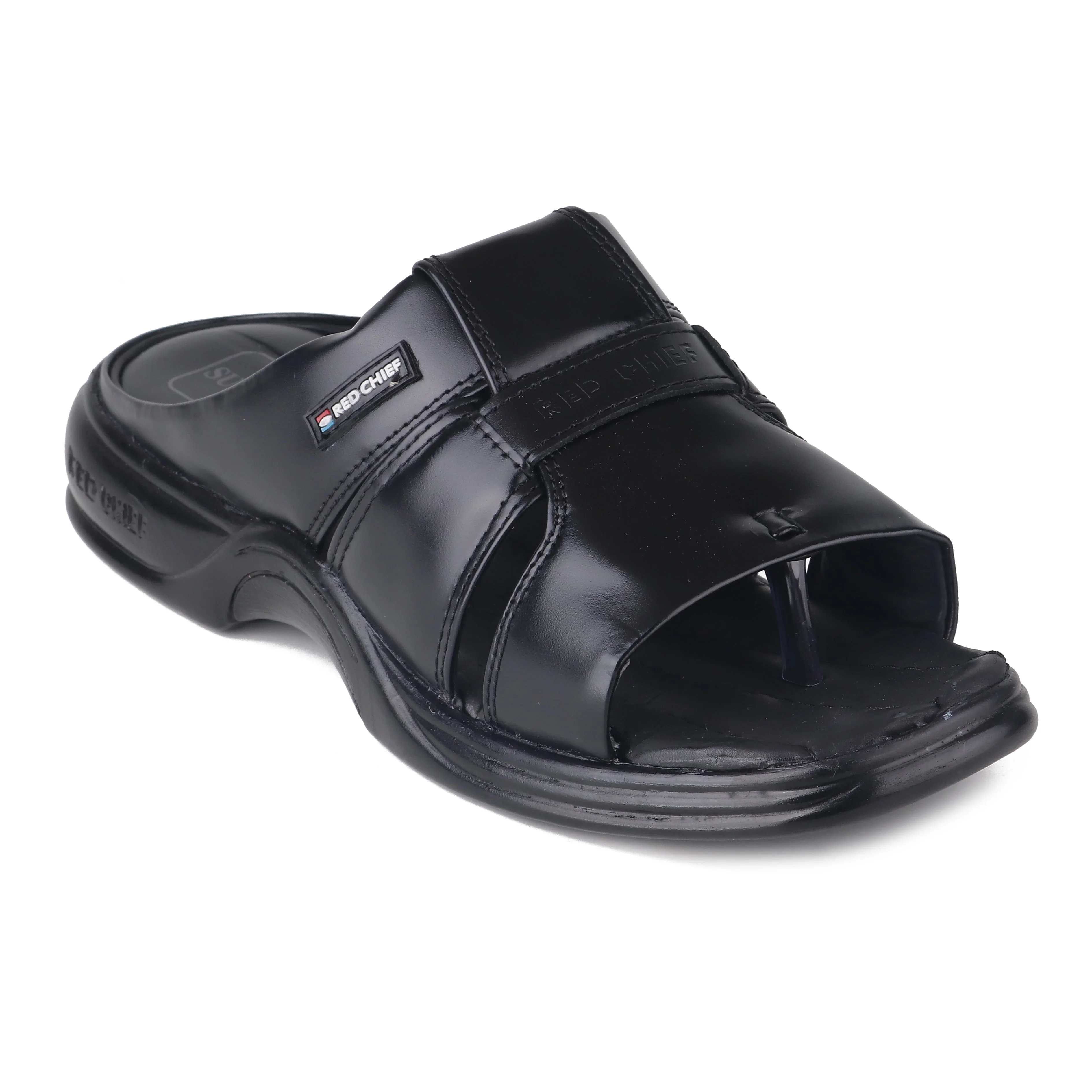 Red Chief Black Leather Formal Slipper For Men Rc0216 001 - Image 8