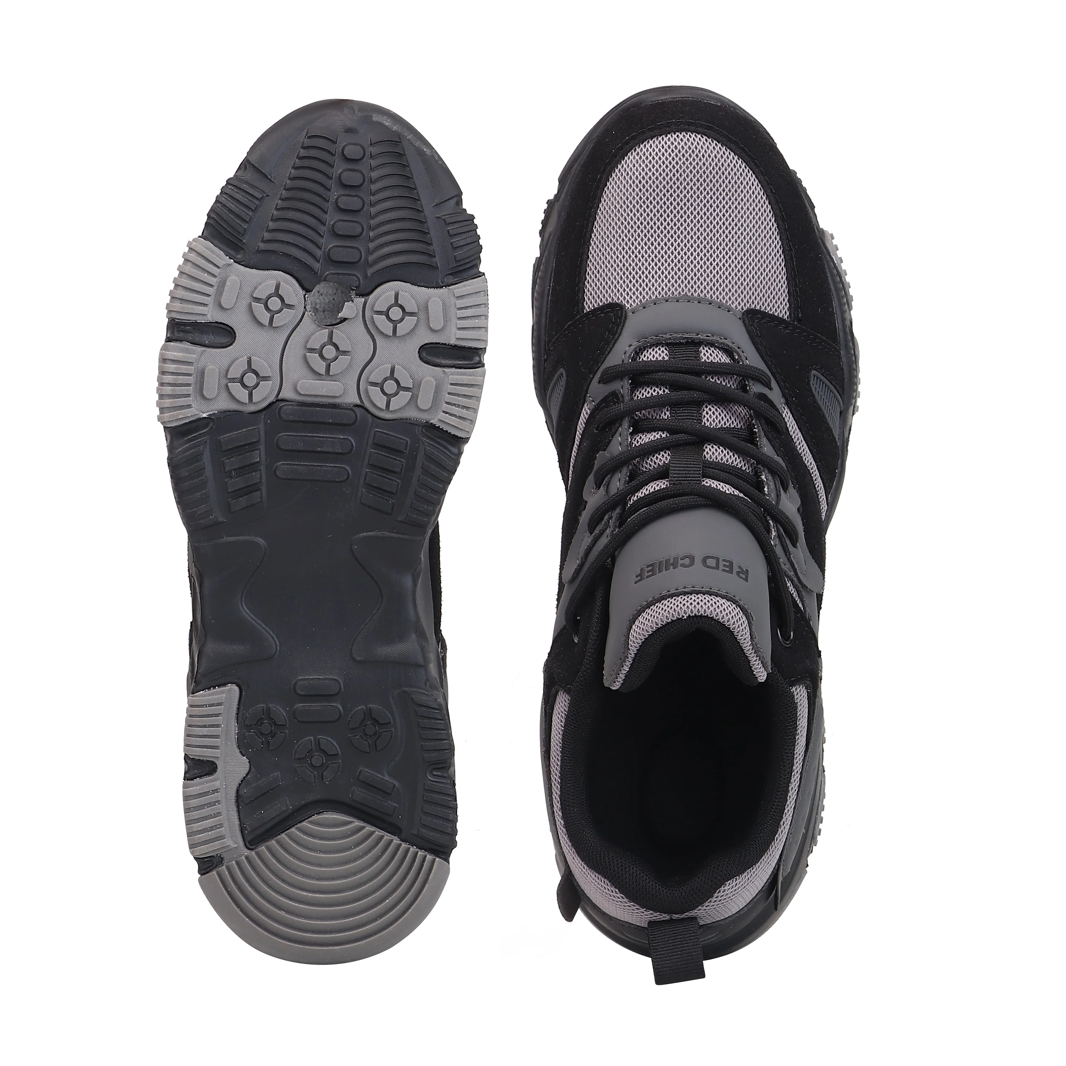 Red Chief Sports Black-Grey Sneaker for Men C6016 F020 - Image 9