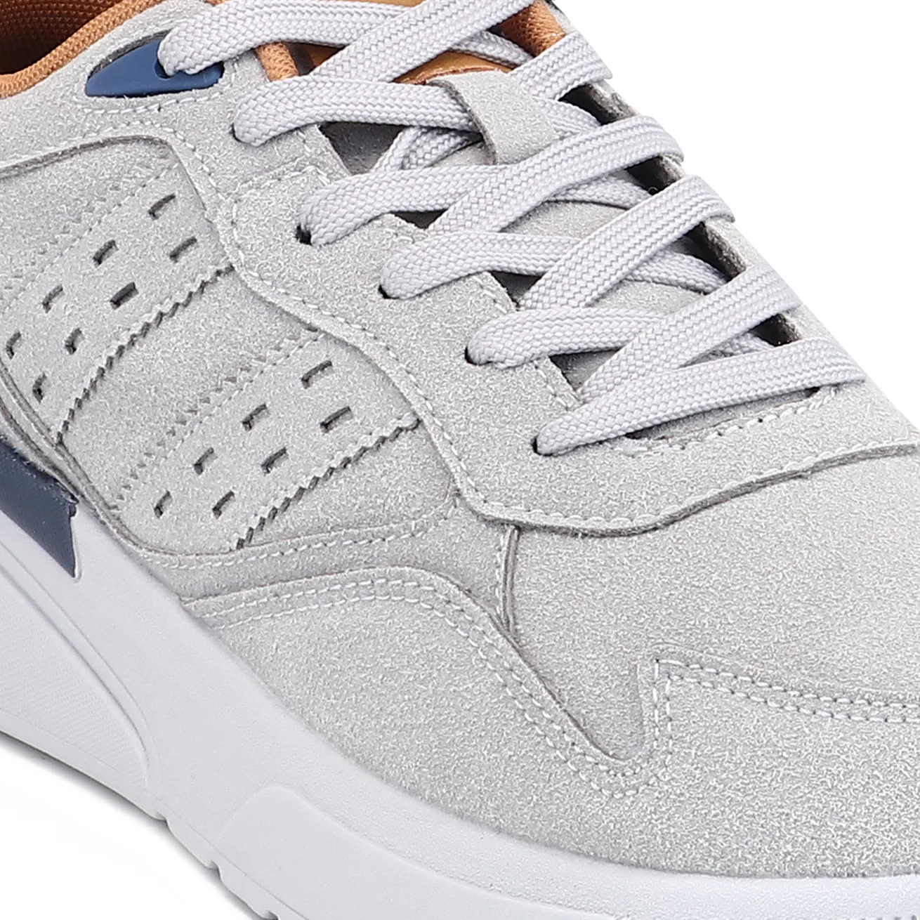 Red Chief Sports Grey-White Sneaker for Men C6017 F041 - Image 6