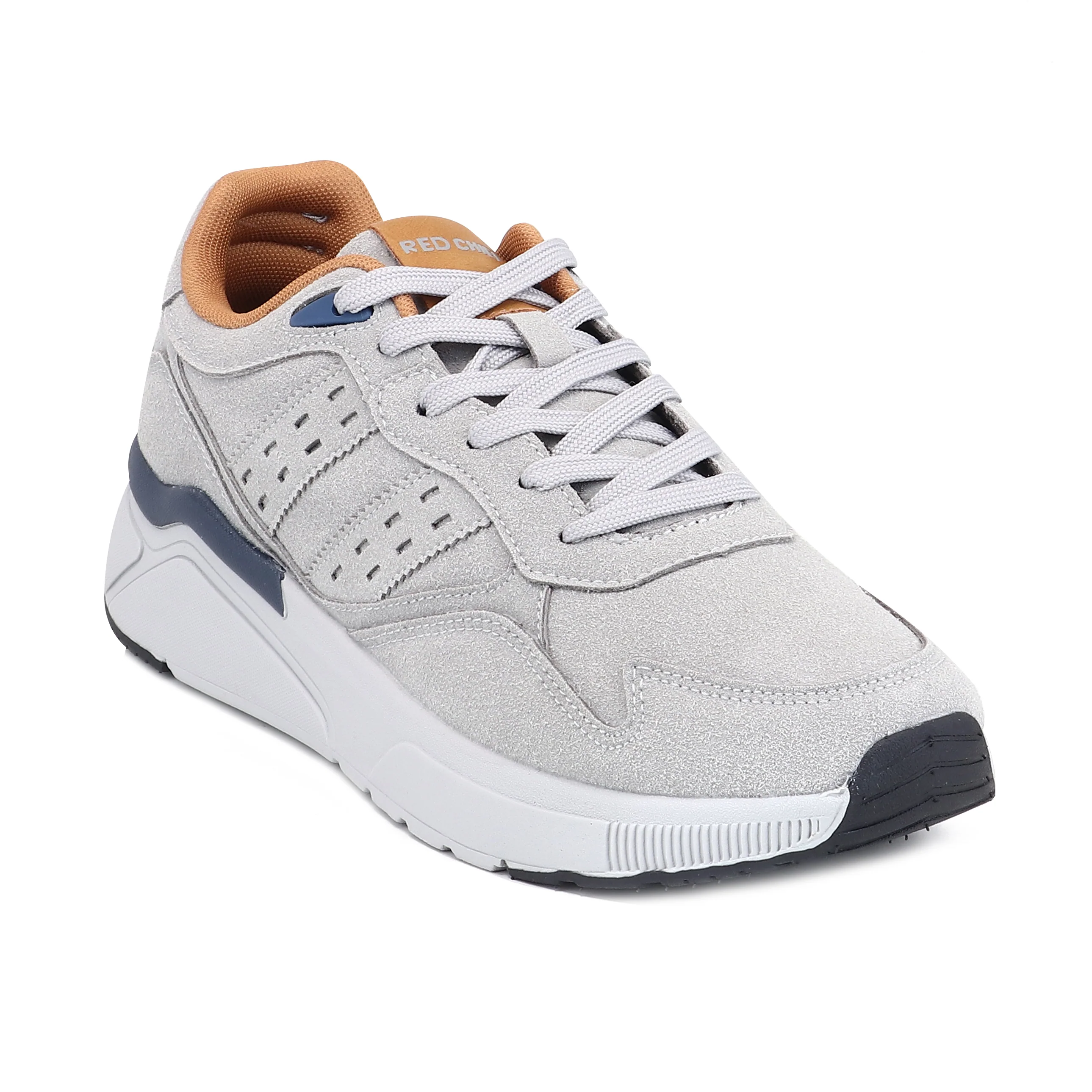 Red Chief Sports Grey-White Sneaker for Men C6017 F041 - Image 7