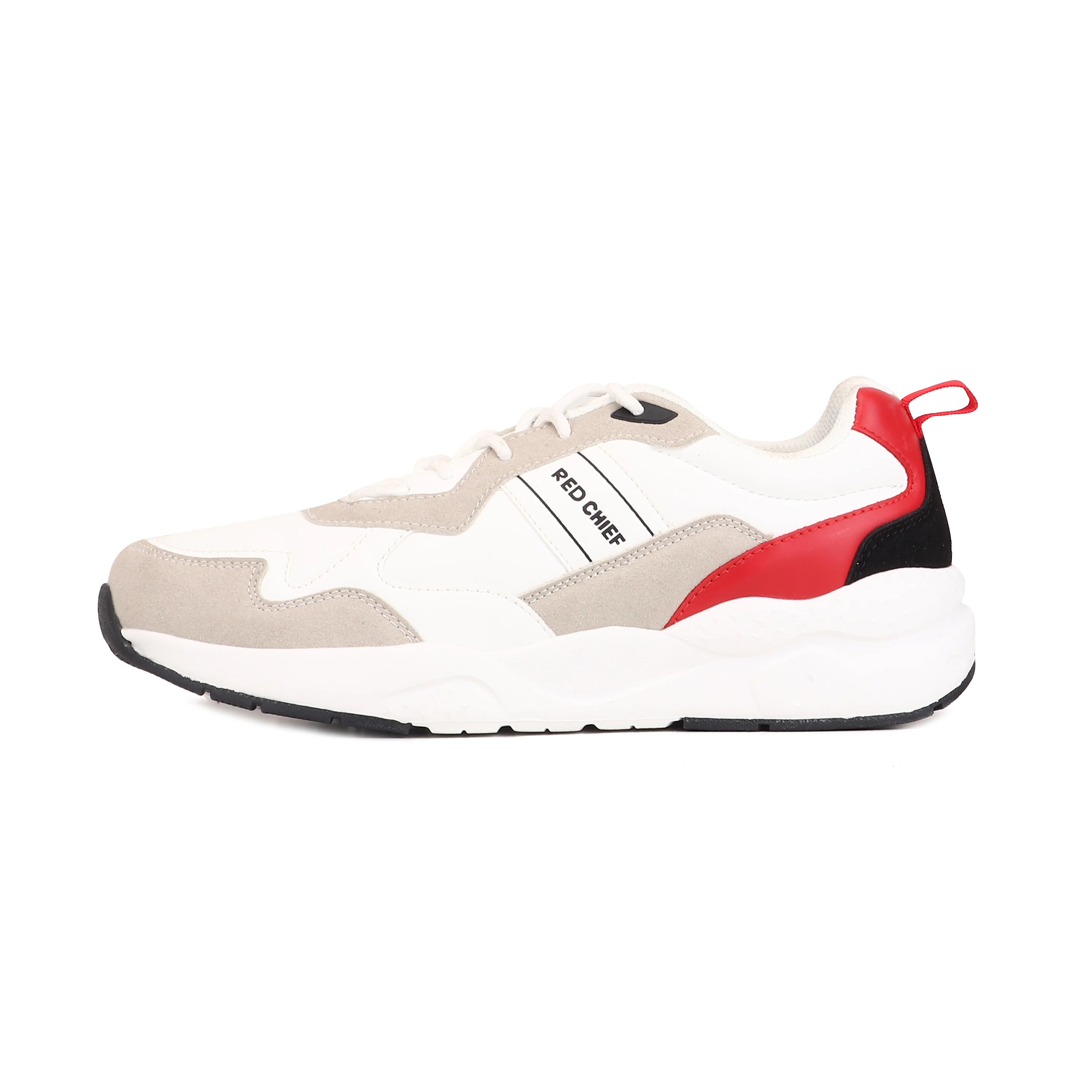 Red Chief Sports White-Red Sneaker for Men C6018 091 - Image 3