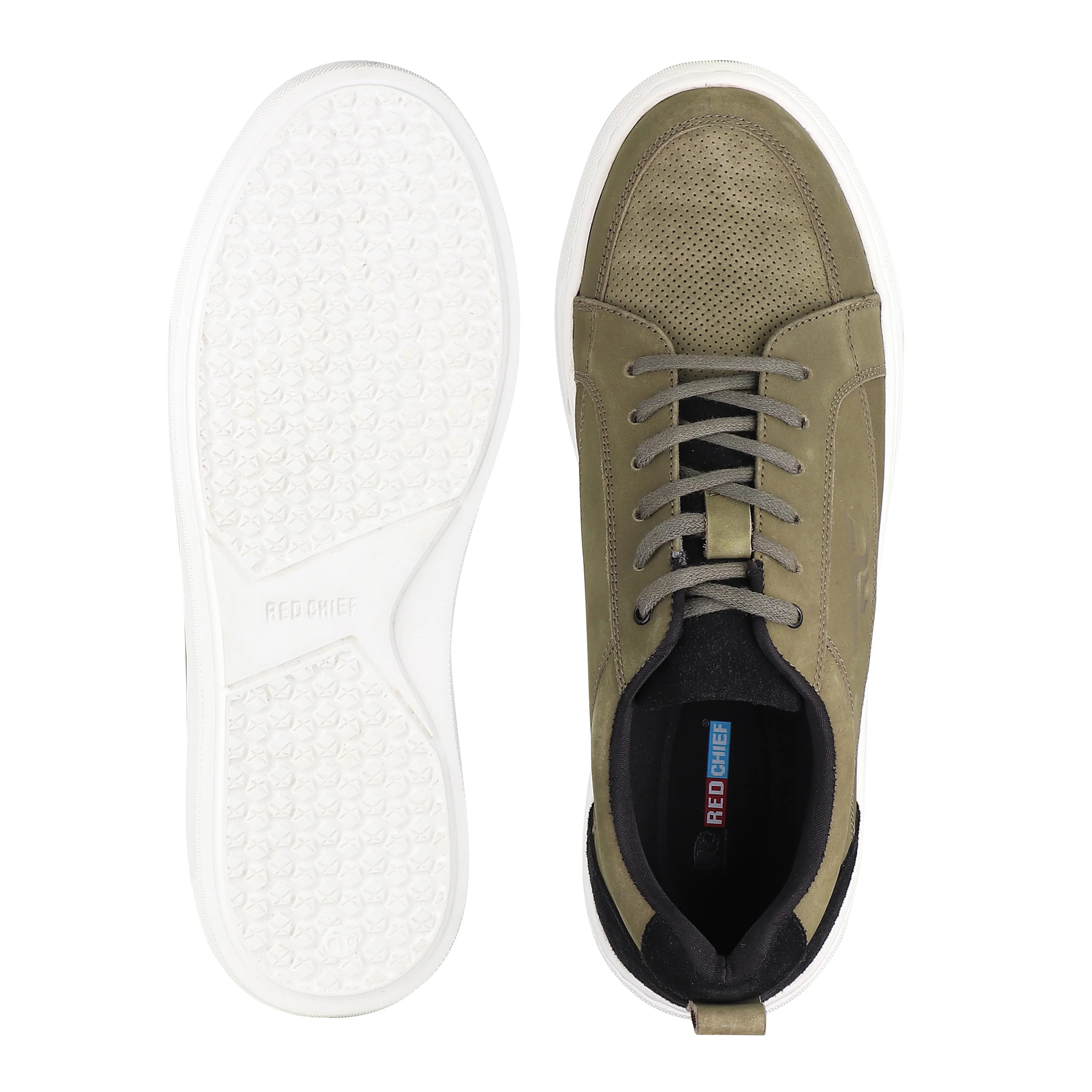 Red Chief Light Green Sneaker for Men RC3966 024 - Image 6