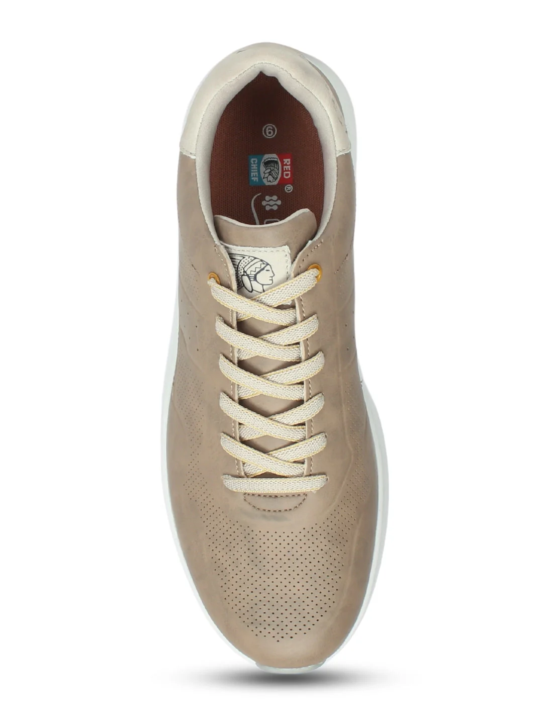 Red Chief Sports Beige Casual Sneakers shoes For Man C6007 026 - Image 7