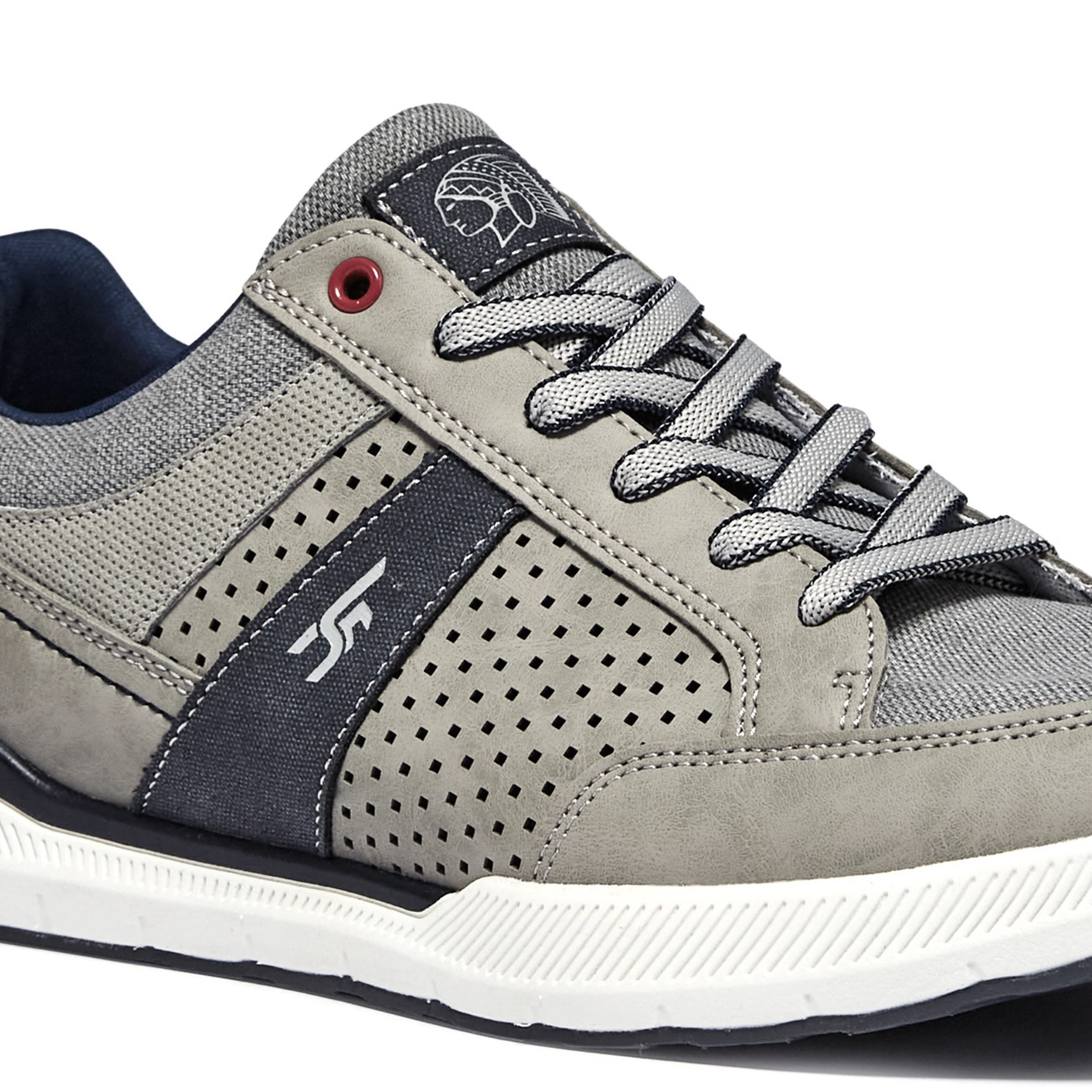Red Chief Sports Gray-White Casual Sneakers Shoes For Men C6008 F041 - Image 3