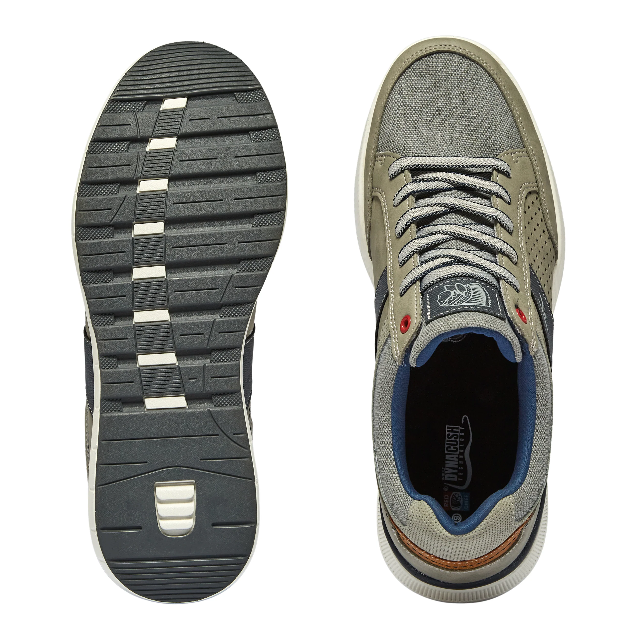 Red Chief Sports Gray-White Casual Sneakers Shoes For Men C6008 F041 - Image 4