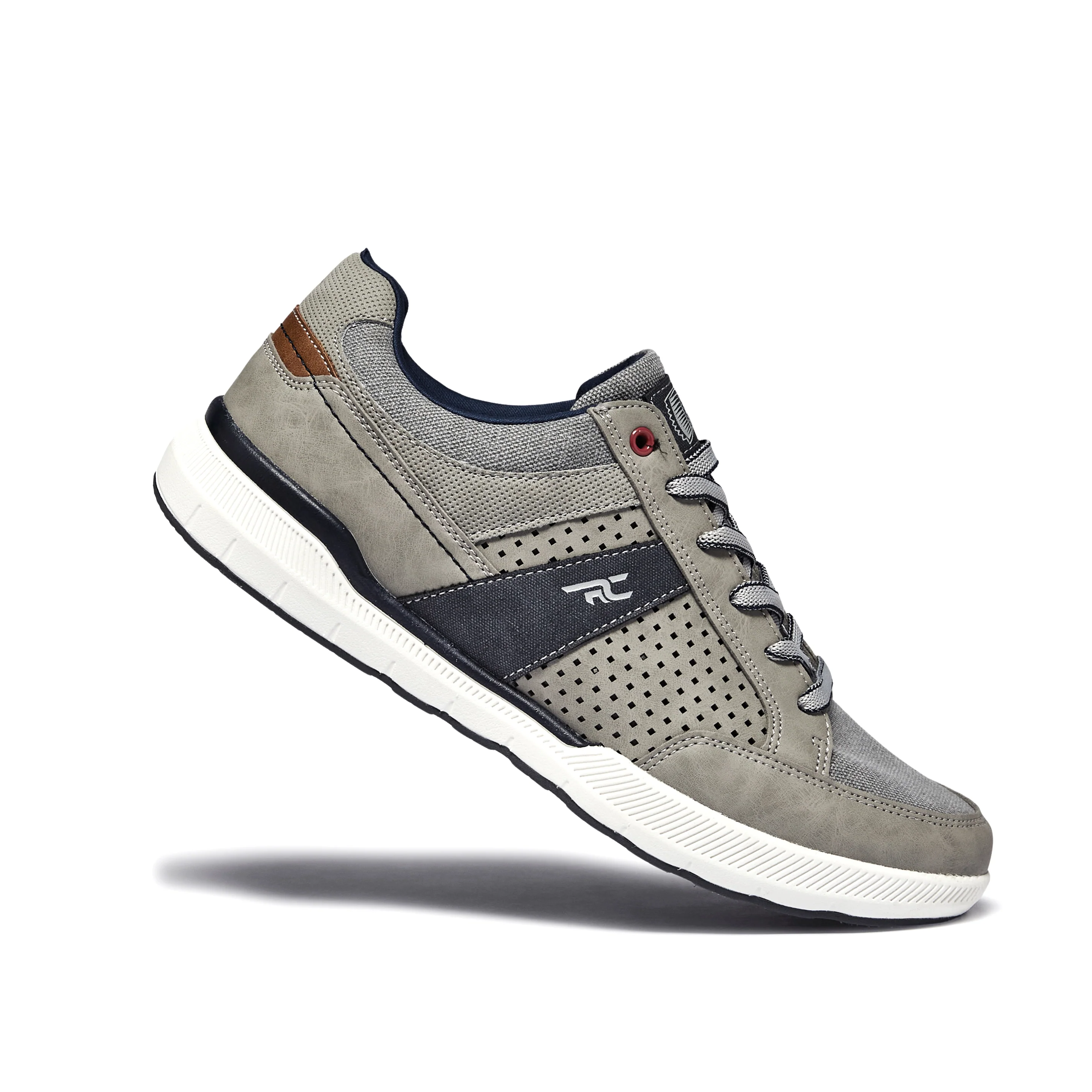 Red Chief Sports Gray-White Casual Sneakers Shoes For Men C6008 F041 - Image 7