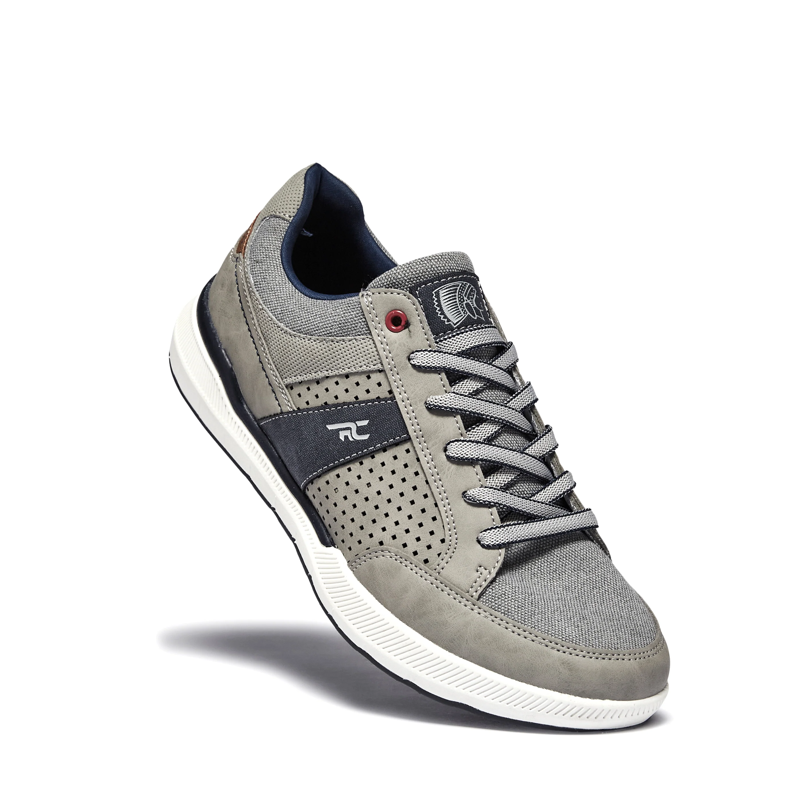 Red Chief Sports Gray-White Casual Sneakers Shoes For Men C6008 F041 - Image 8