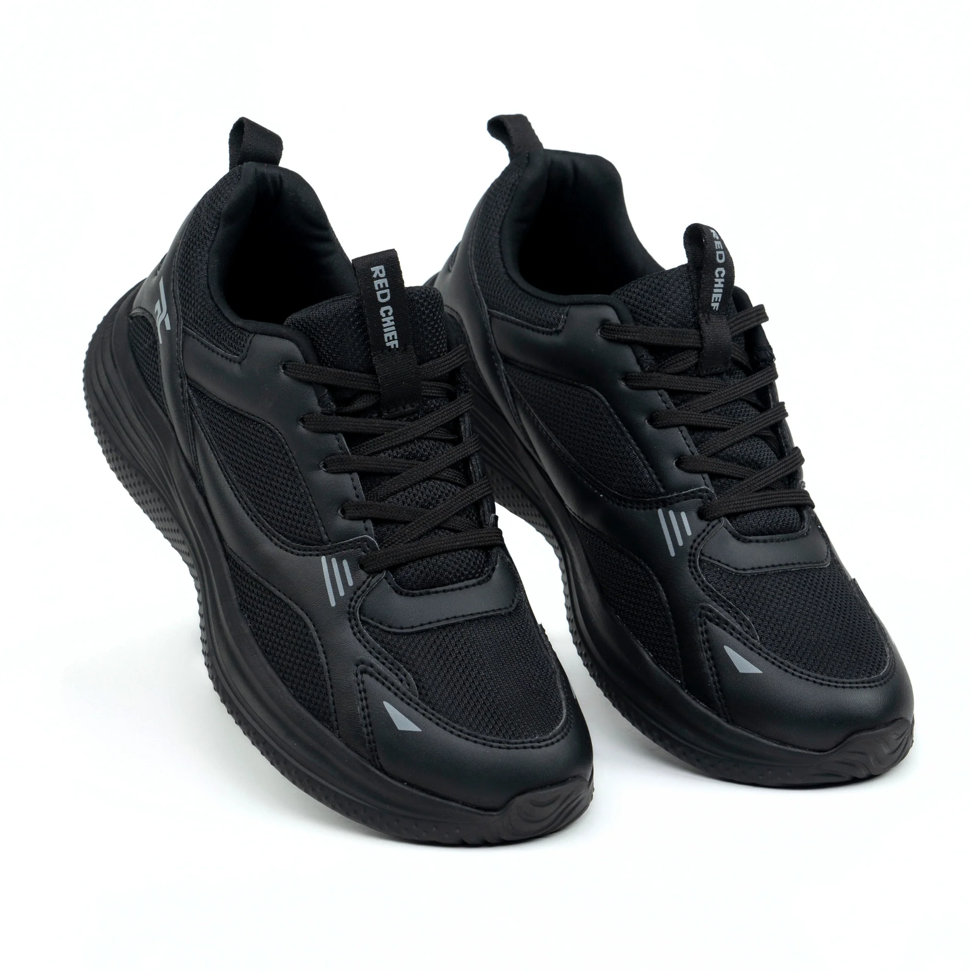 Red Chief Sports Black Walking Shoes for Men  W7011 001 - Image 4