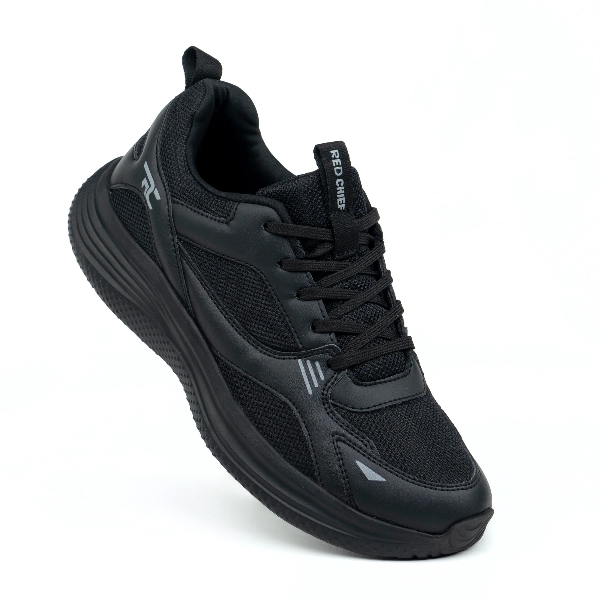 Red Chief Sports Black Walking Shoes for Men  W7011 001 - Image 5
