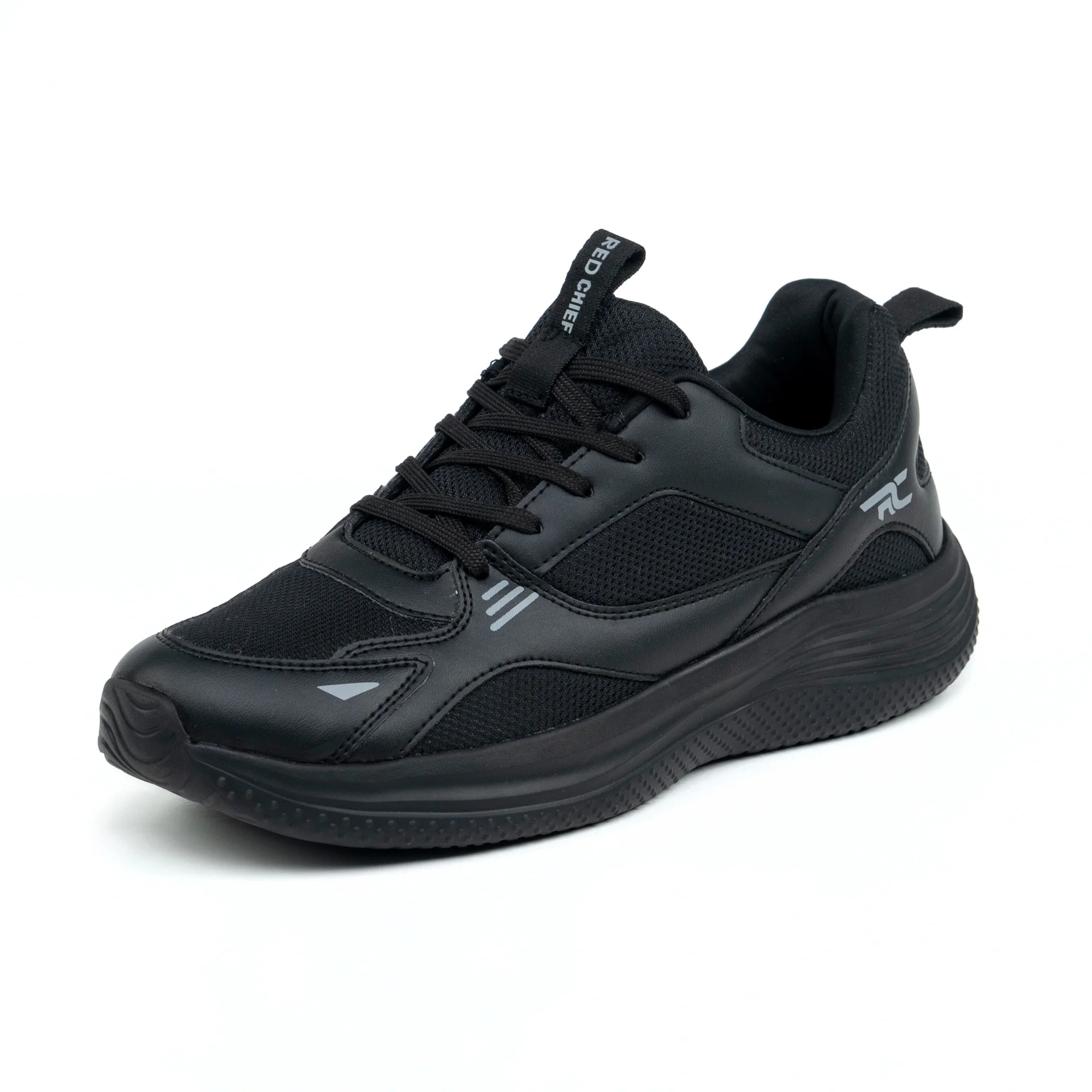 Red Chief Sports Black Walking Shoes for Men  W7011 001 - Image 6