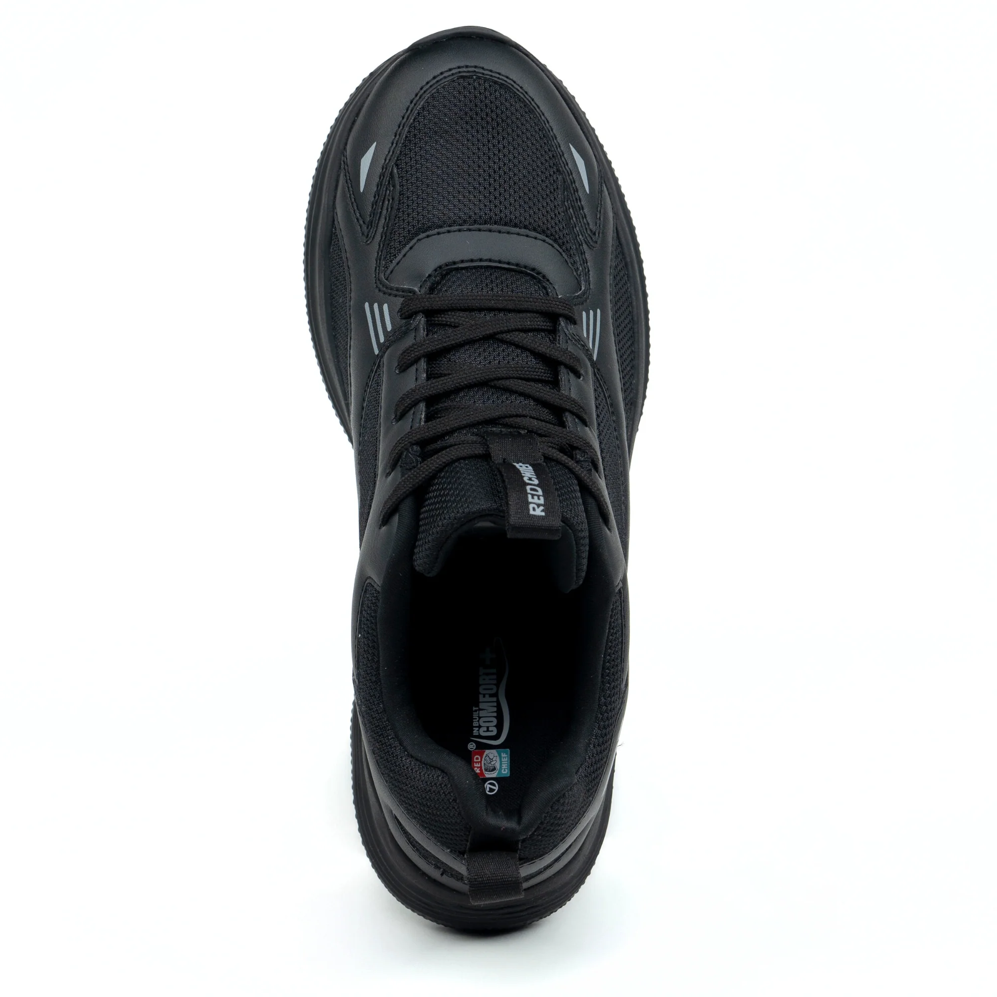 Red Chief Sports Black Walking Shoes for Men  W7011 001 - Image 7