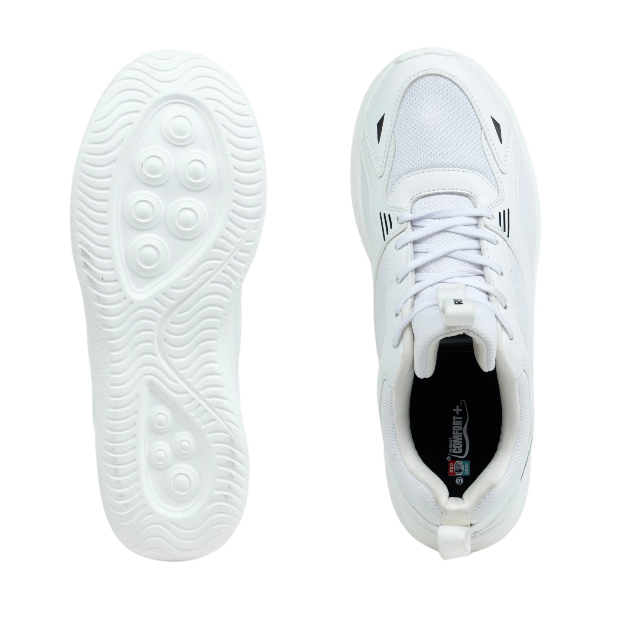 Red Chief Sports White Walking Shoes for Men W7011 057 - Image 10