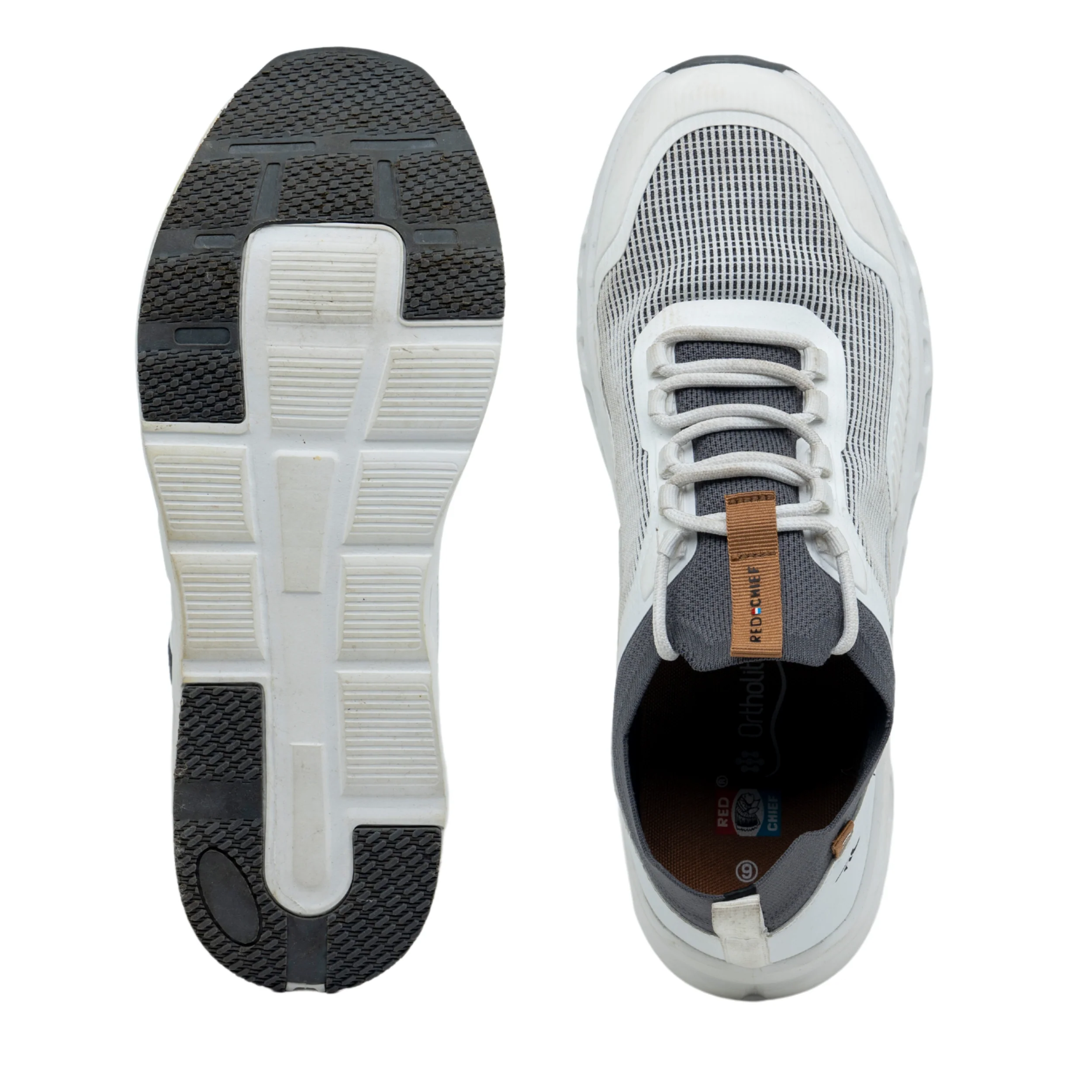 Red Chief Sports White Walking Shoes for Men W7013 057 - Image 6