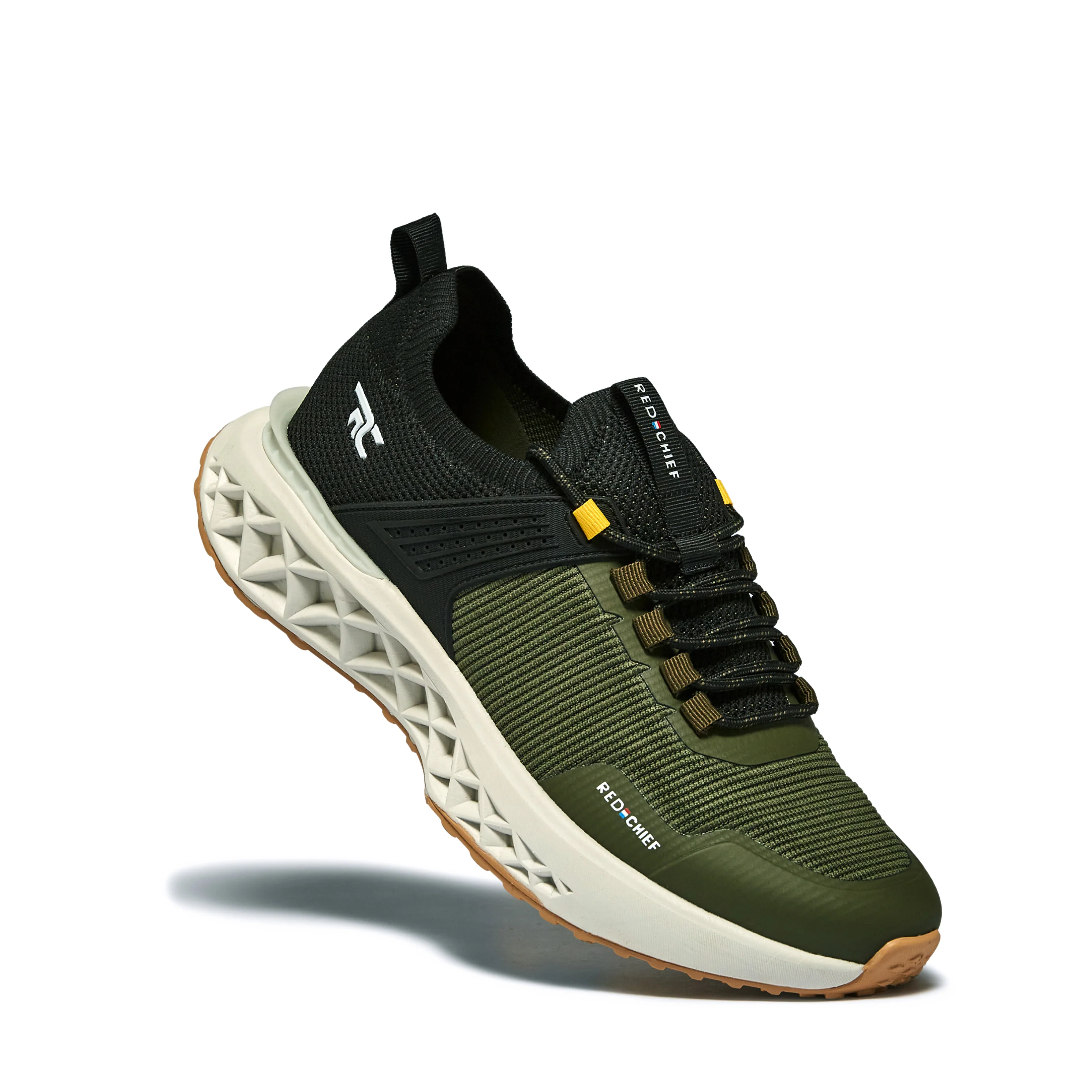 Red Chief Sports Black-Olive Walking Shoes for Men  W7014 F022 - Image 5