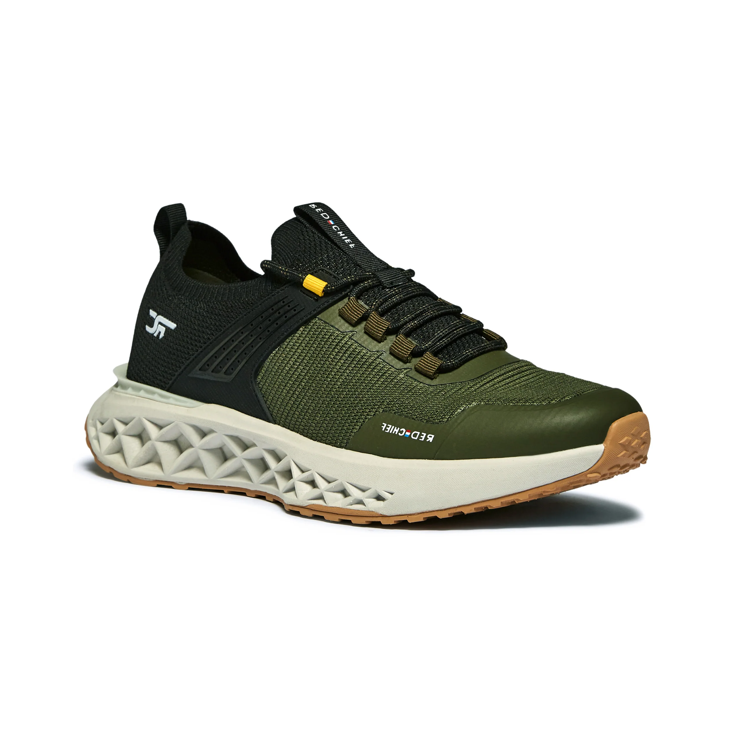 Red Chief Sports Black-Olive Walking Shoes for Men  W7014 F022 - Image 7