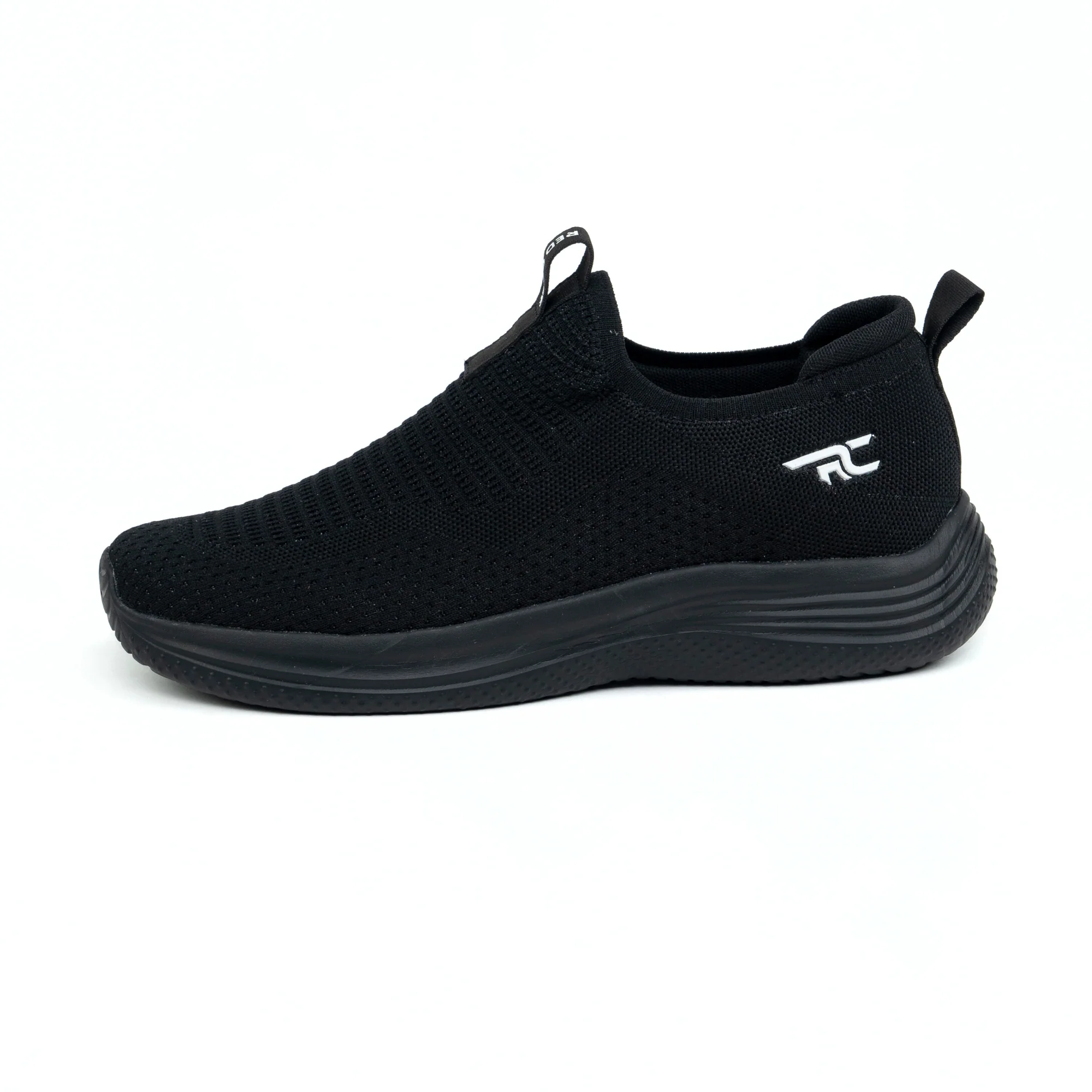 Red Chief Sports Black Walking Shoes for Men W7016 001 - Image 3