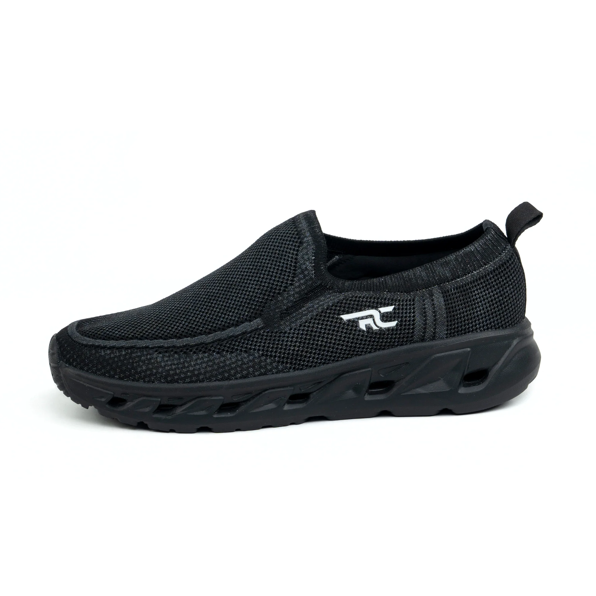 Red Chief Sports Black Walking Shoes for Men W7017 001 - Image 6