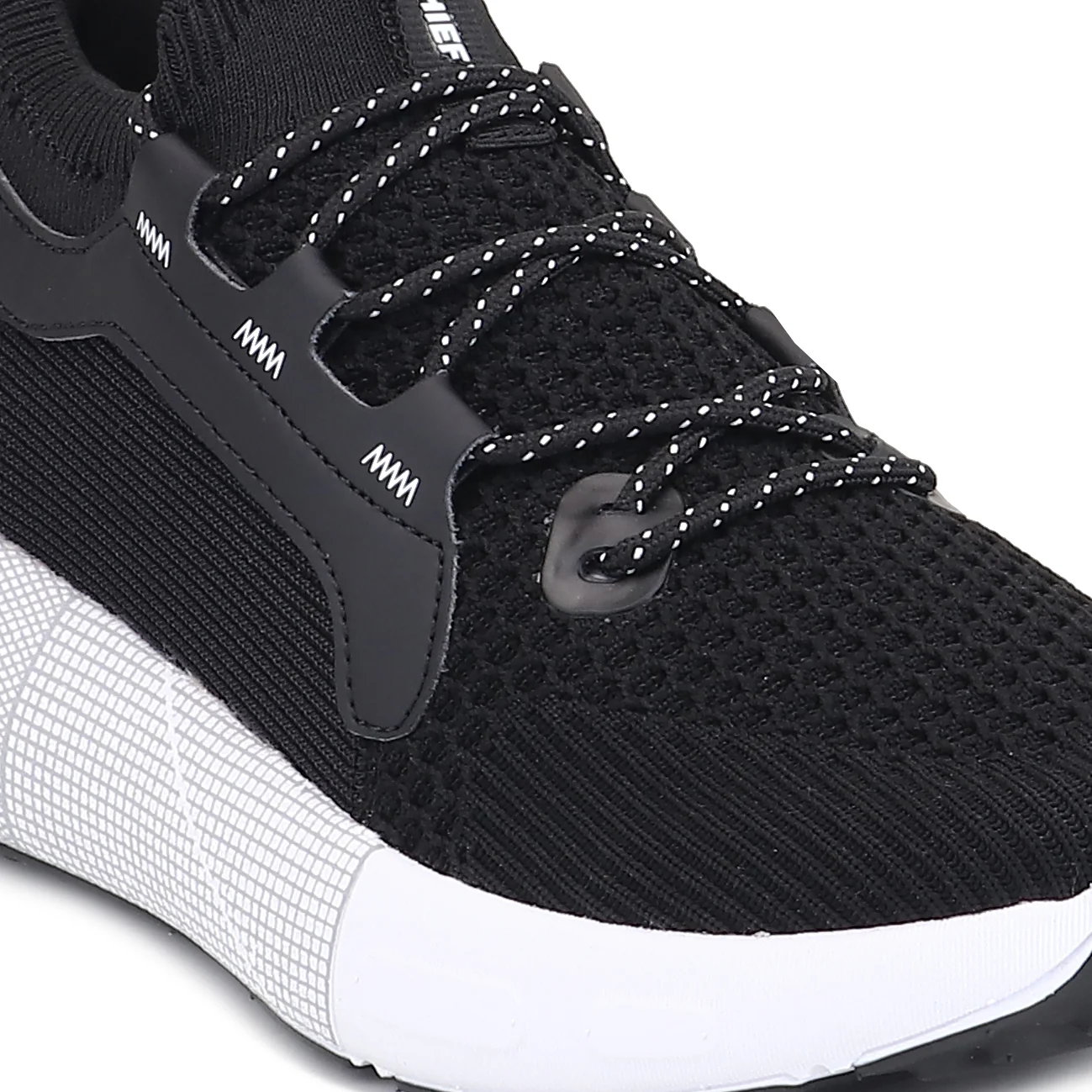 Red Chief Sports Black & White Walking Shoes for Men W7021 F013 - Image 6