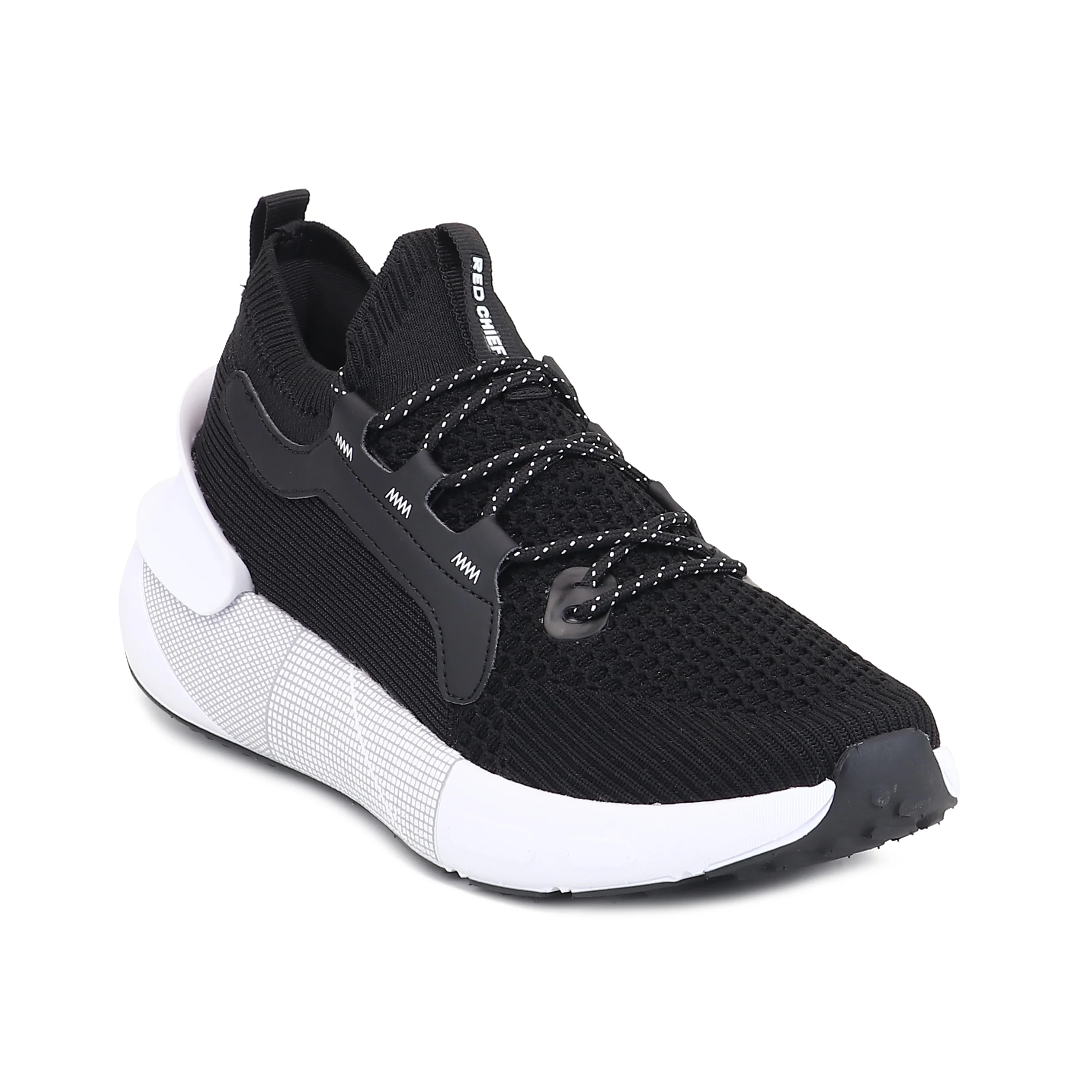 Red Chief Sports Black & White Walking Shoes for Men W7021 F013 - Image 7