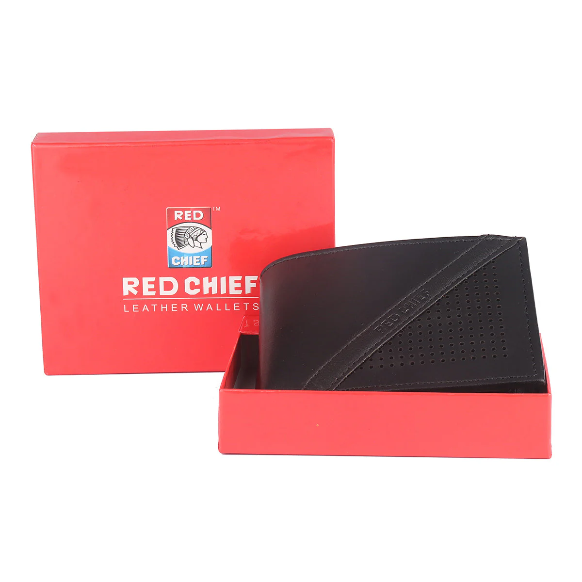 Red Chief Black Wallet for Men A90141 001 - Image 4