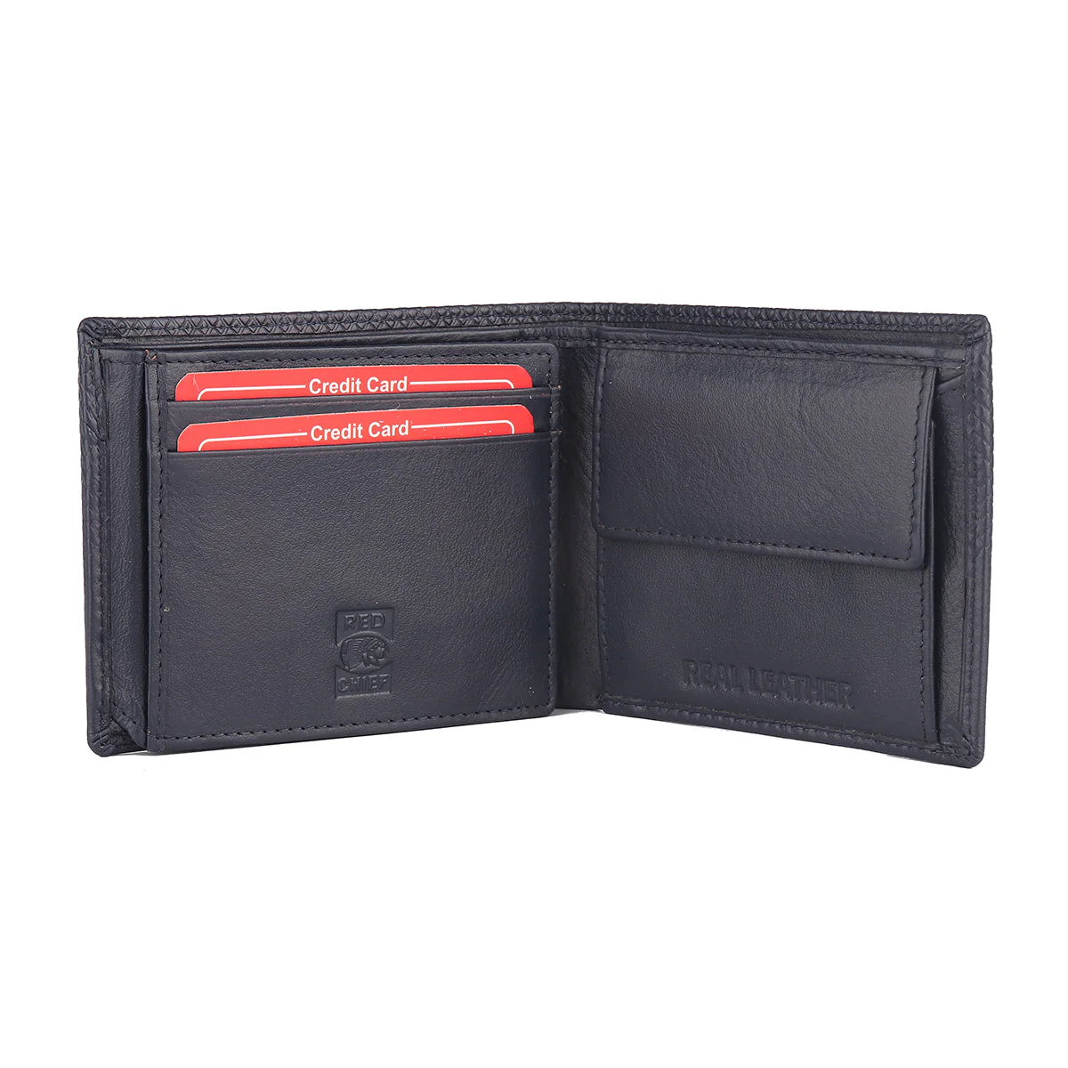 Red Chief Blue Wallet for Men A90145 002 - Image 2